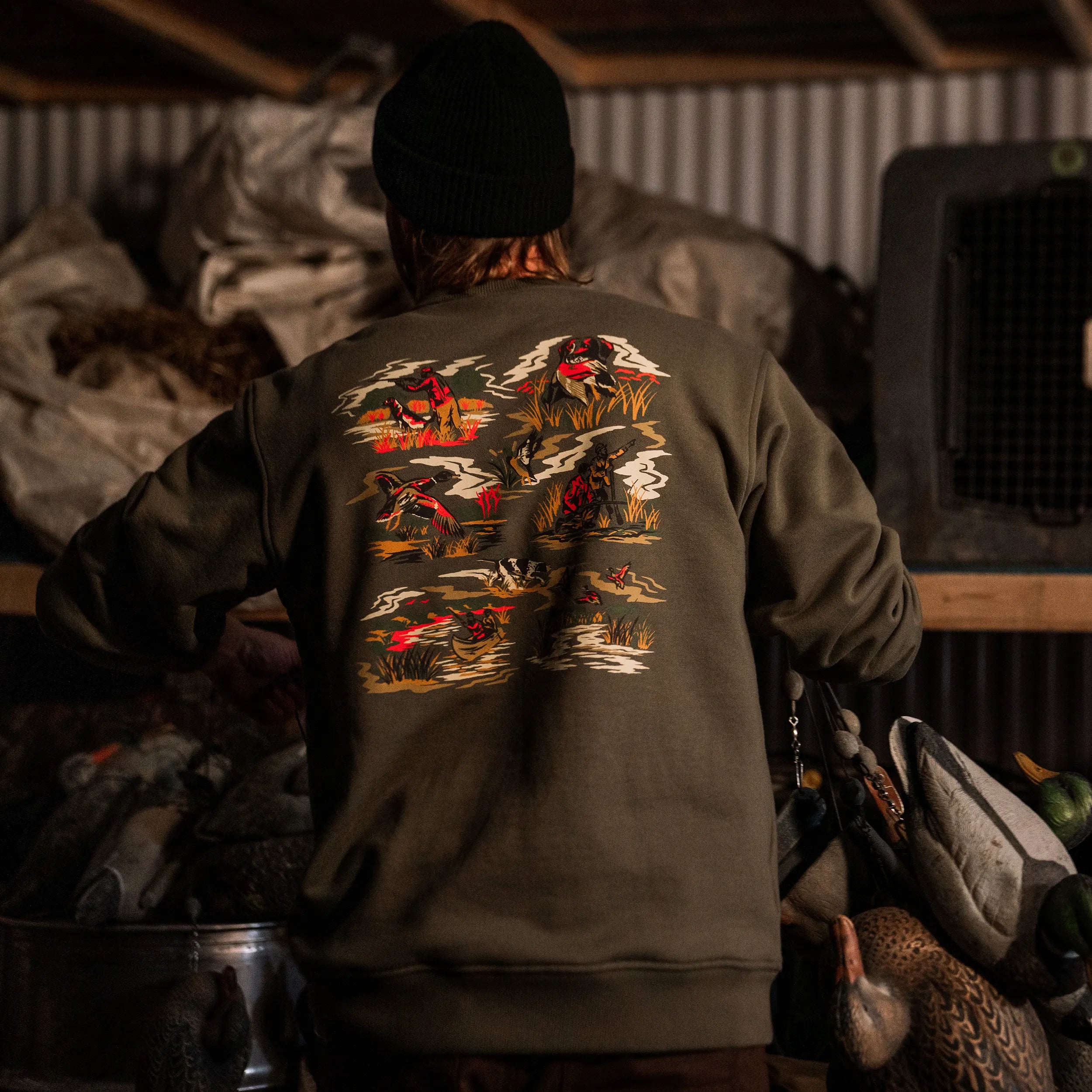 Crewneck chasse aux canards pour homme