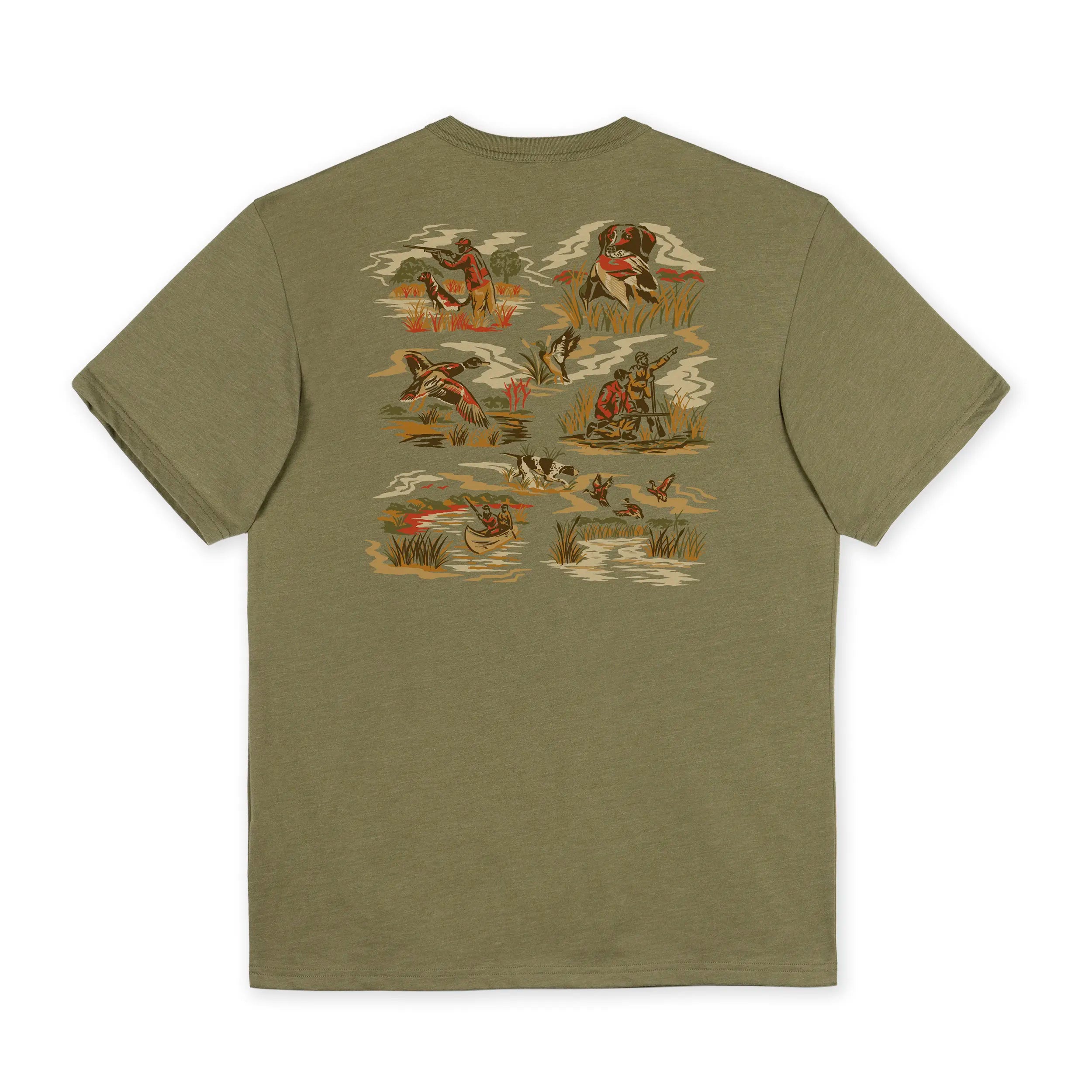 T-shirt chasse aux canards pour homme