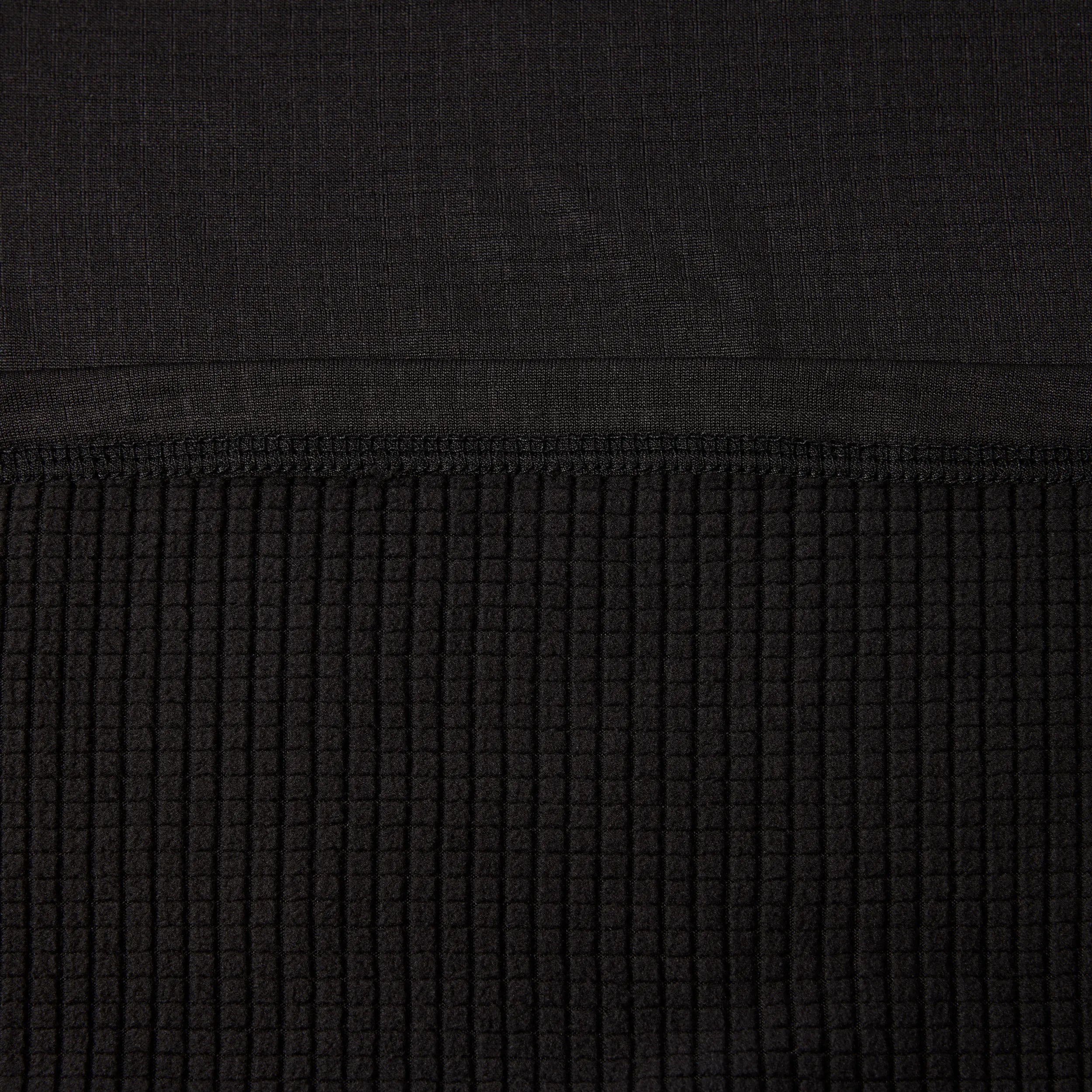 Crewneck couche de base en laine polaire quadrillée pour homme