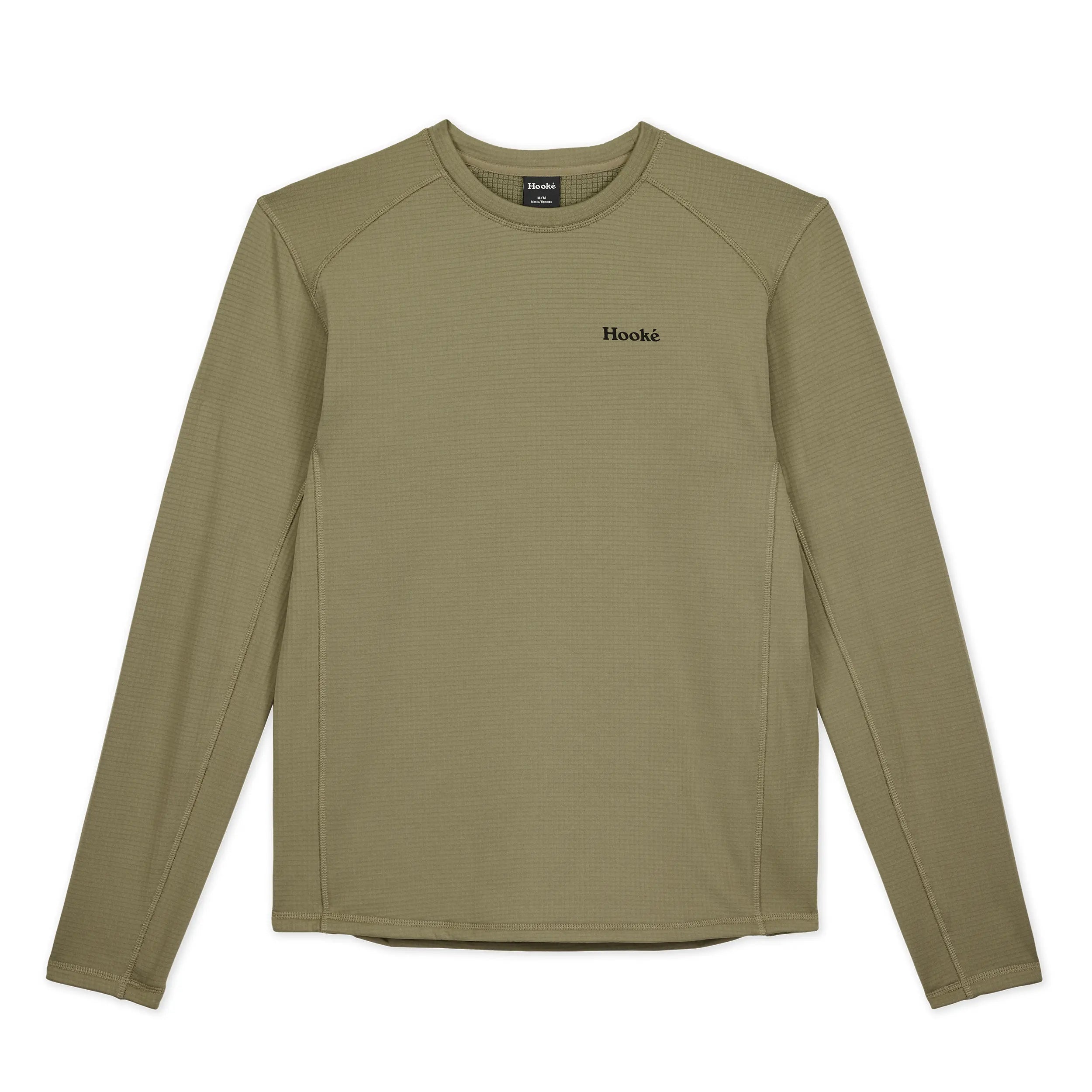 Crewneck couche de base en laine polaire quadrillée pour homme