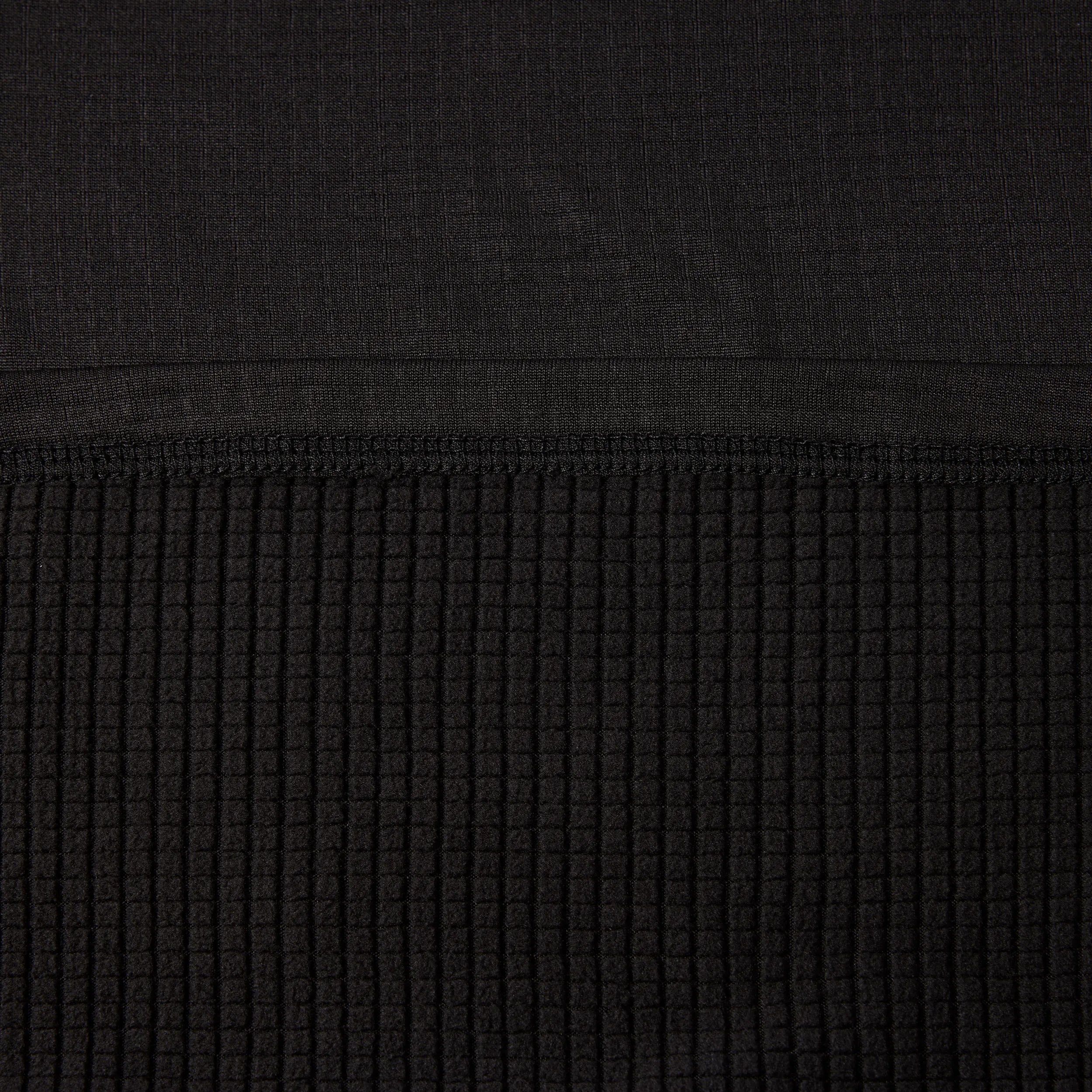 Crewneck couche de base en laine polaire quadrillée pour femme