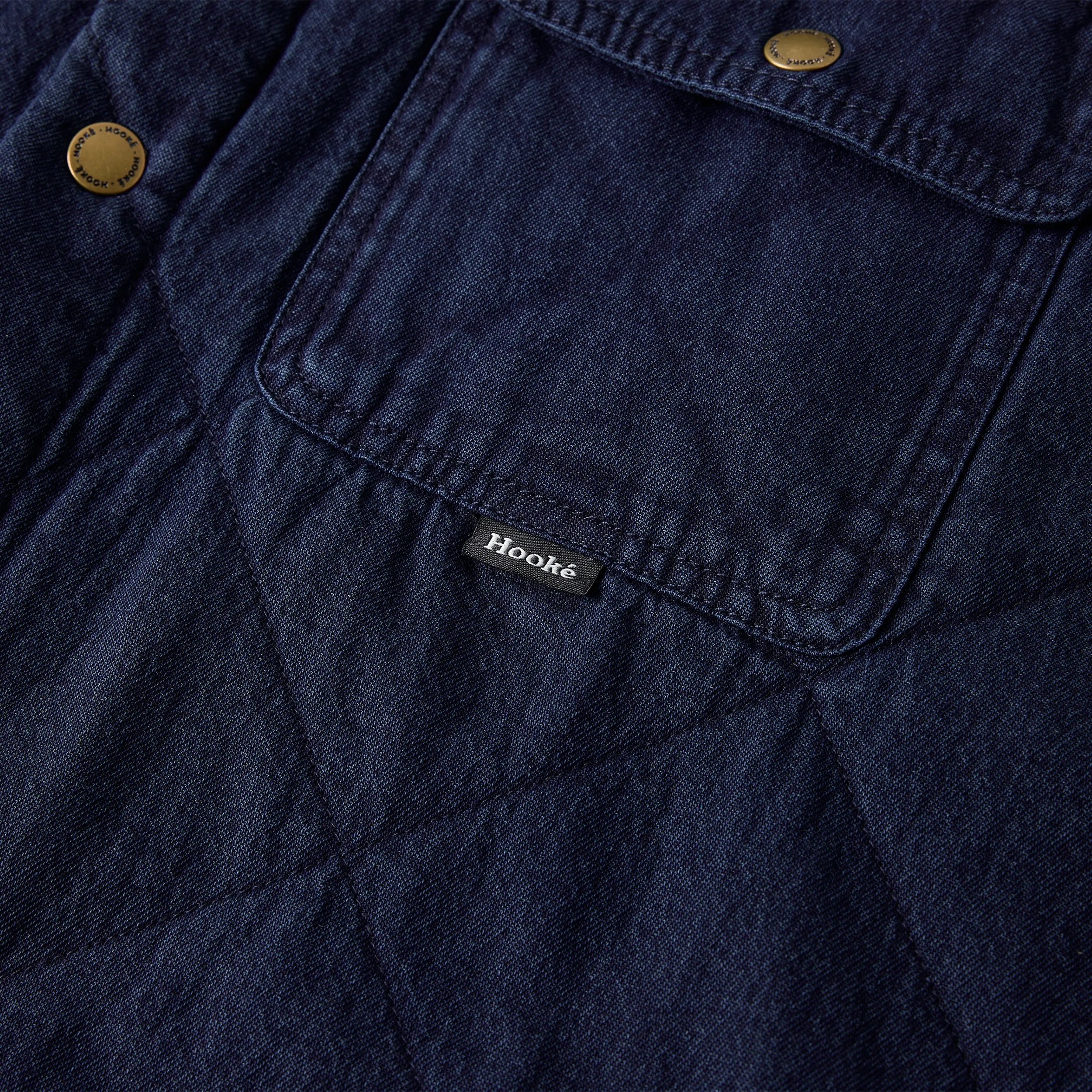 M's Denim Quilted Jack Shirt - Hooké