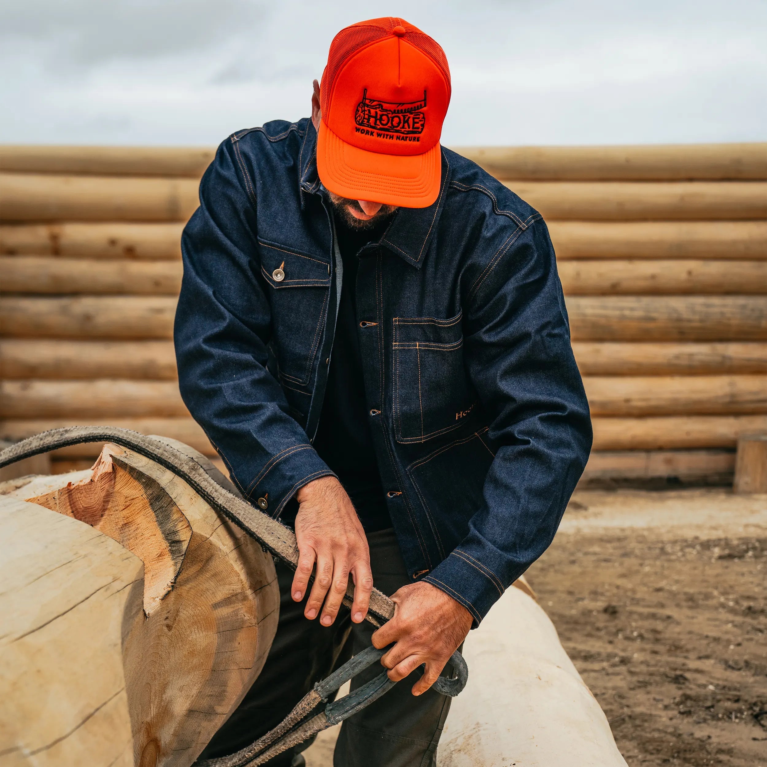 M's Denim Trucker Work Jacket - Hooké