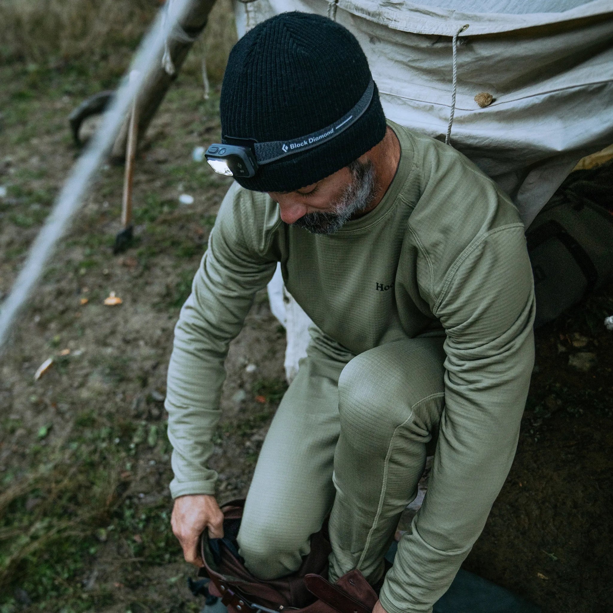 M's Grid Base Layer Bottom - Hooké