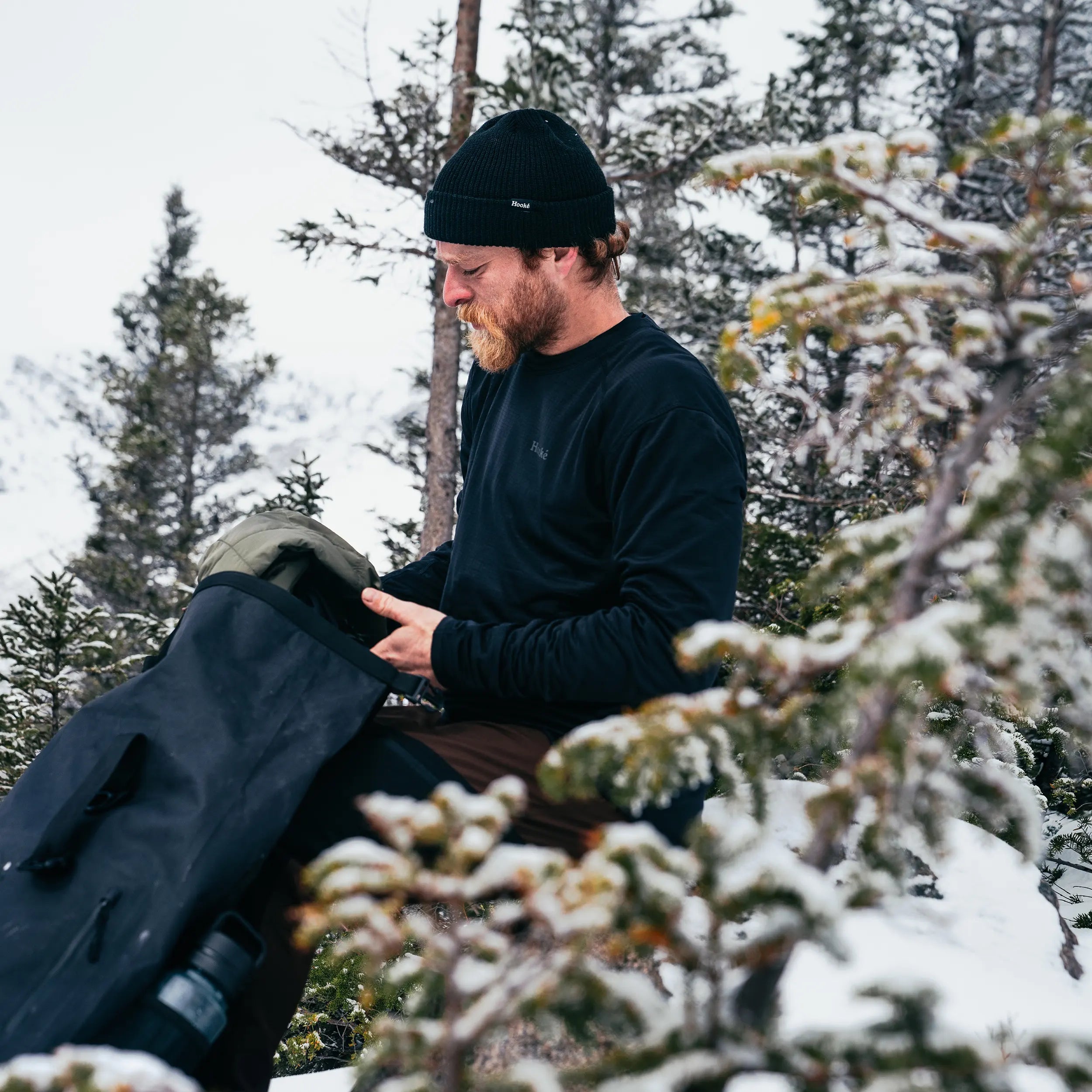 M's Grid Base Layer Crewneck - Hooké