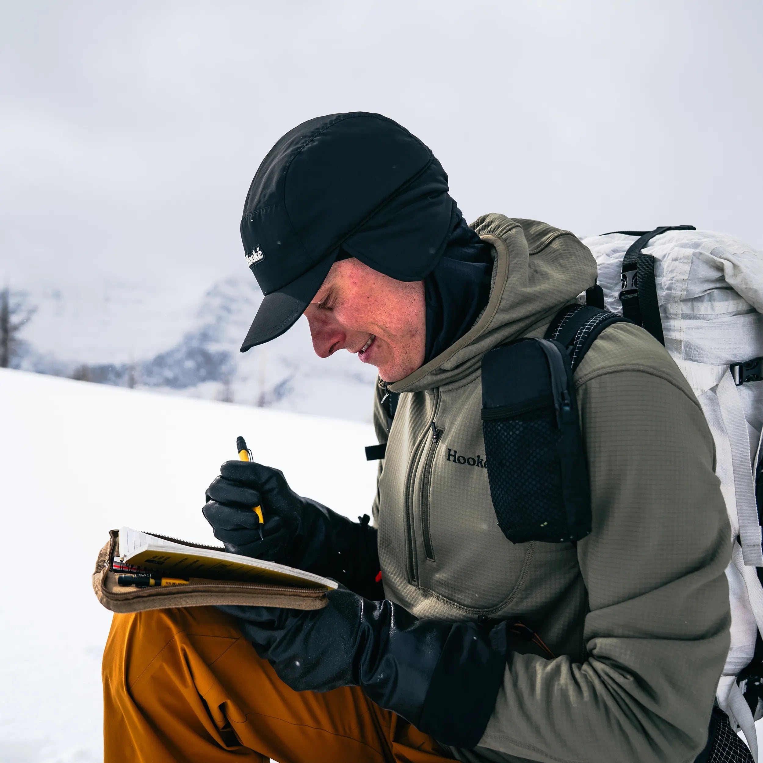 M's Grid Base Layer Hoodie - Hooké