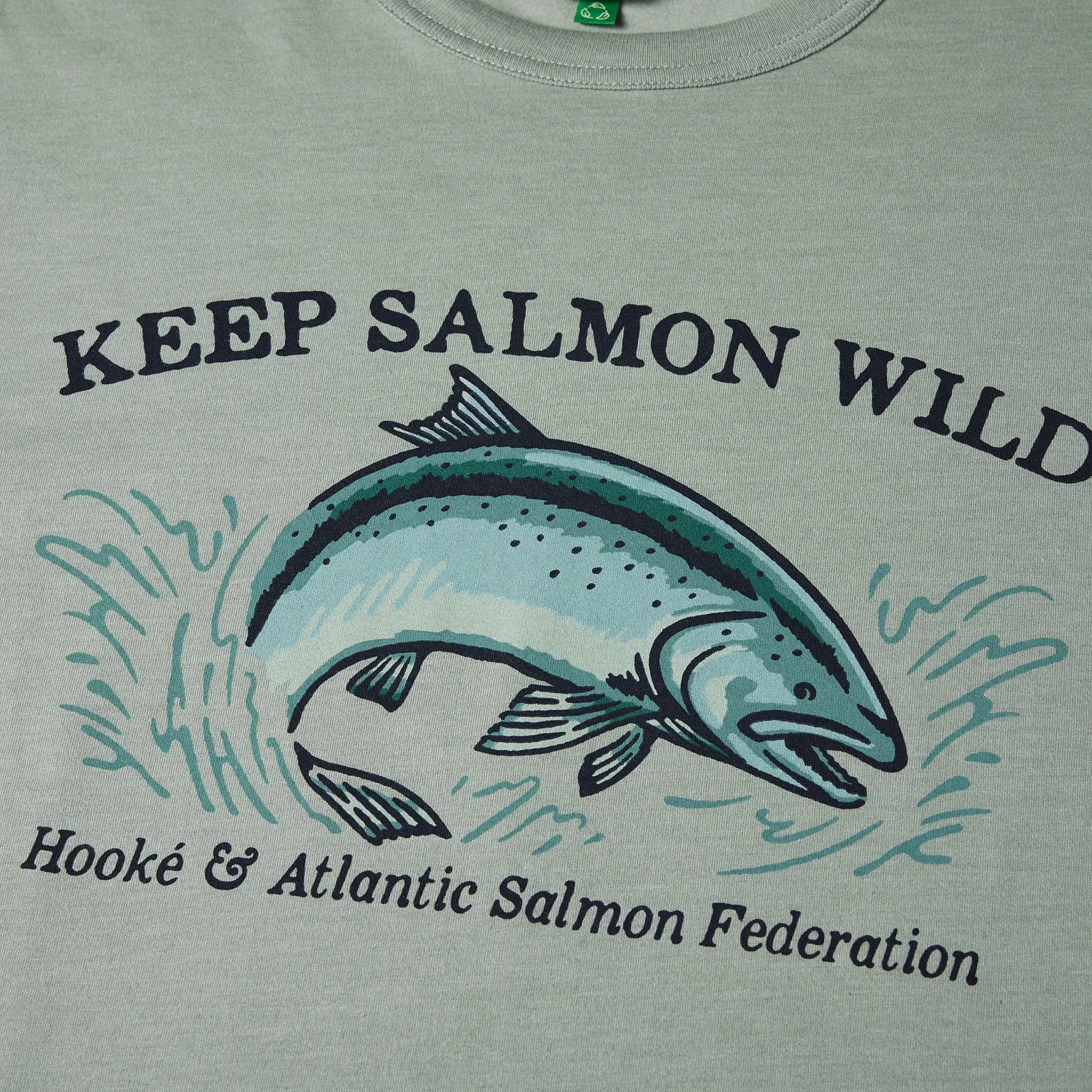 M's Keep Salmon Wild Long Sleeve Tee - Hooké