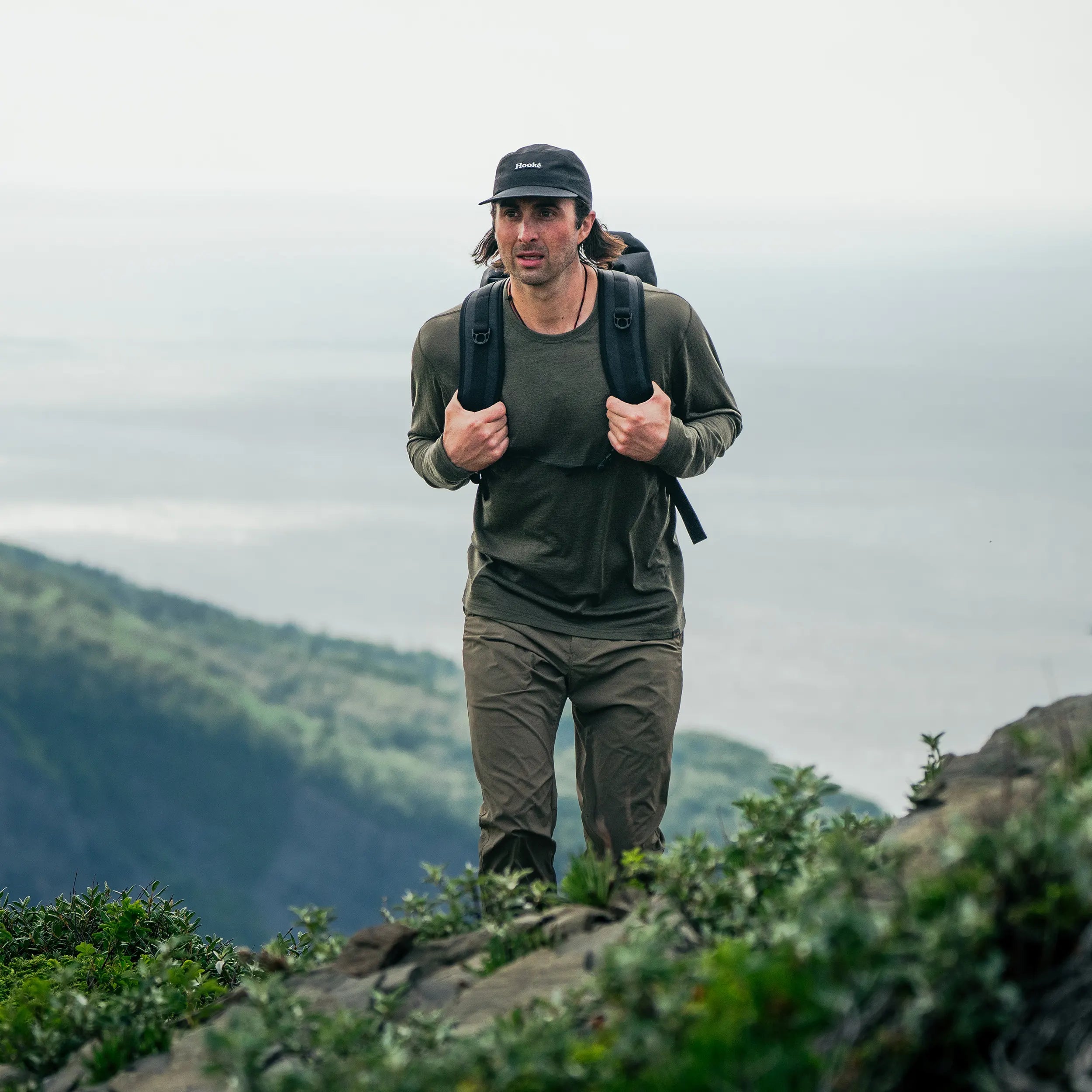 M's Merino Long Sleeve Tee - Hooké