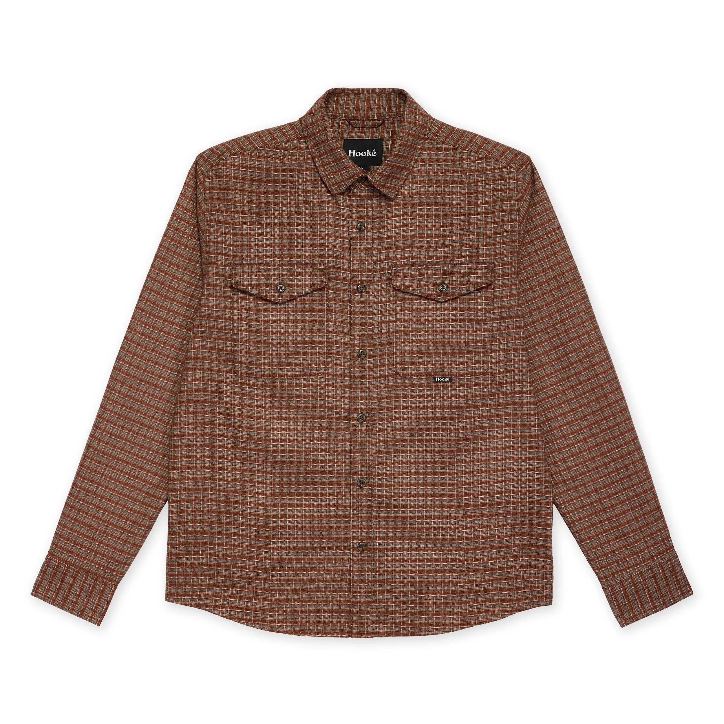 mellow frill check shirt ブラウン mellow check shirt Checked Brown