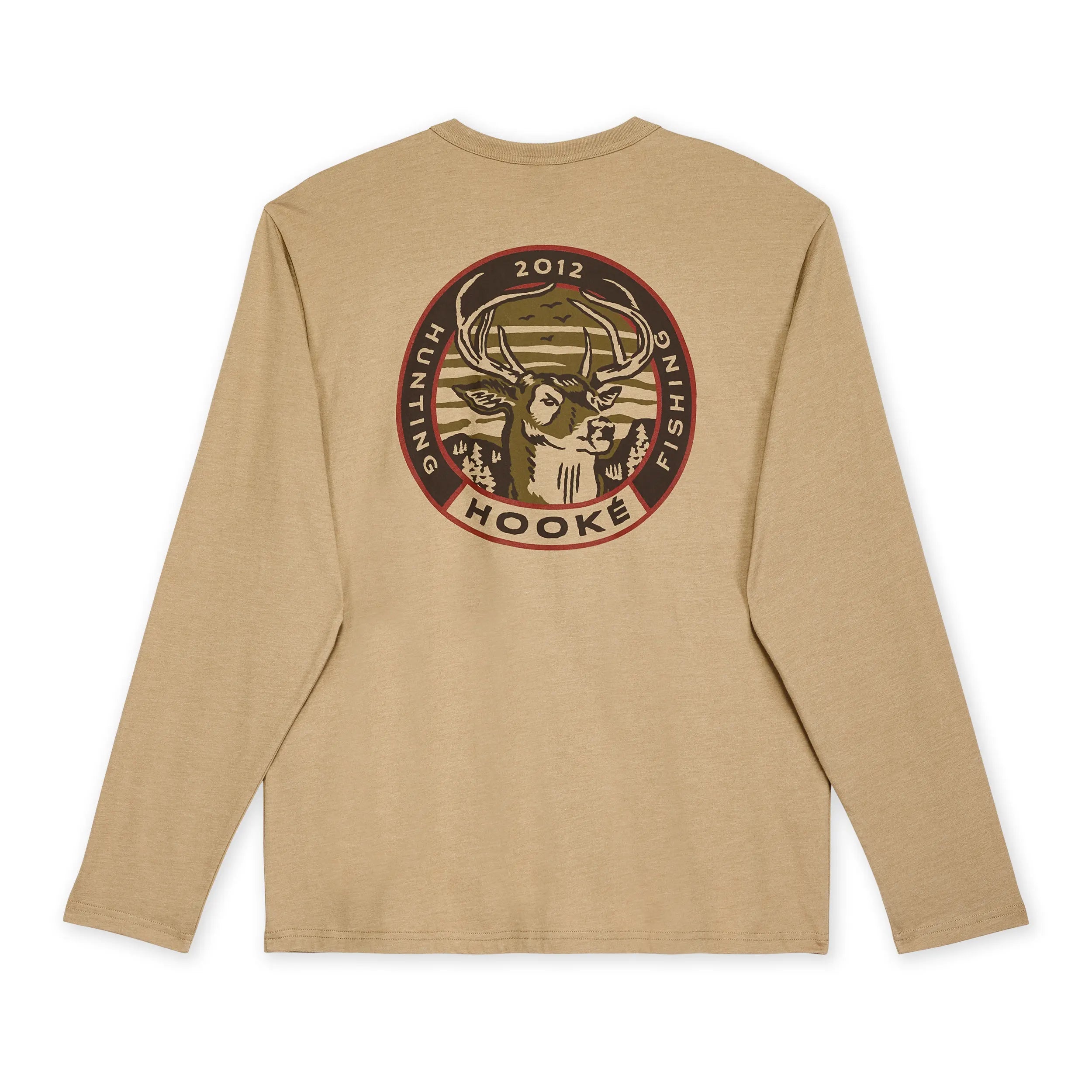 M's Staring Deer Long Sleeve Tee - Hooké