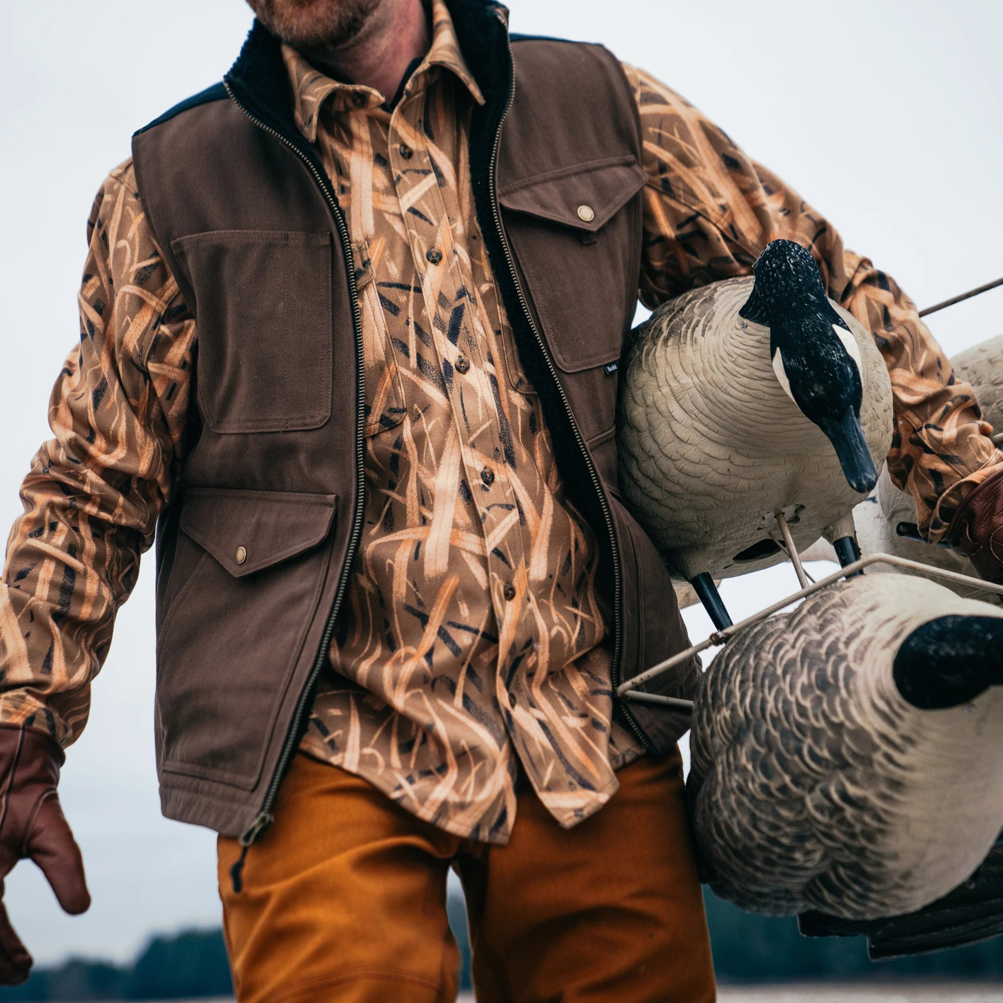 M's Waterfowl Camo Flannel Shirt - Hooké
