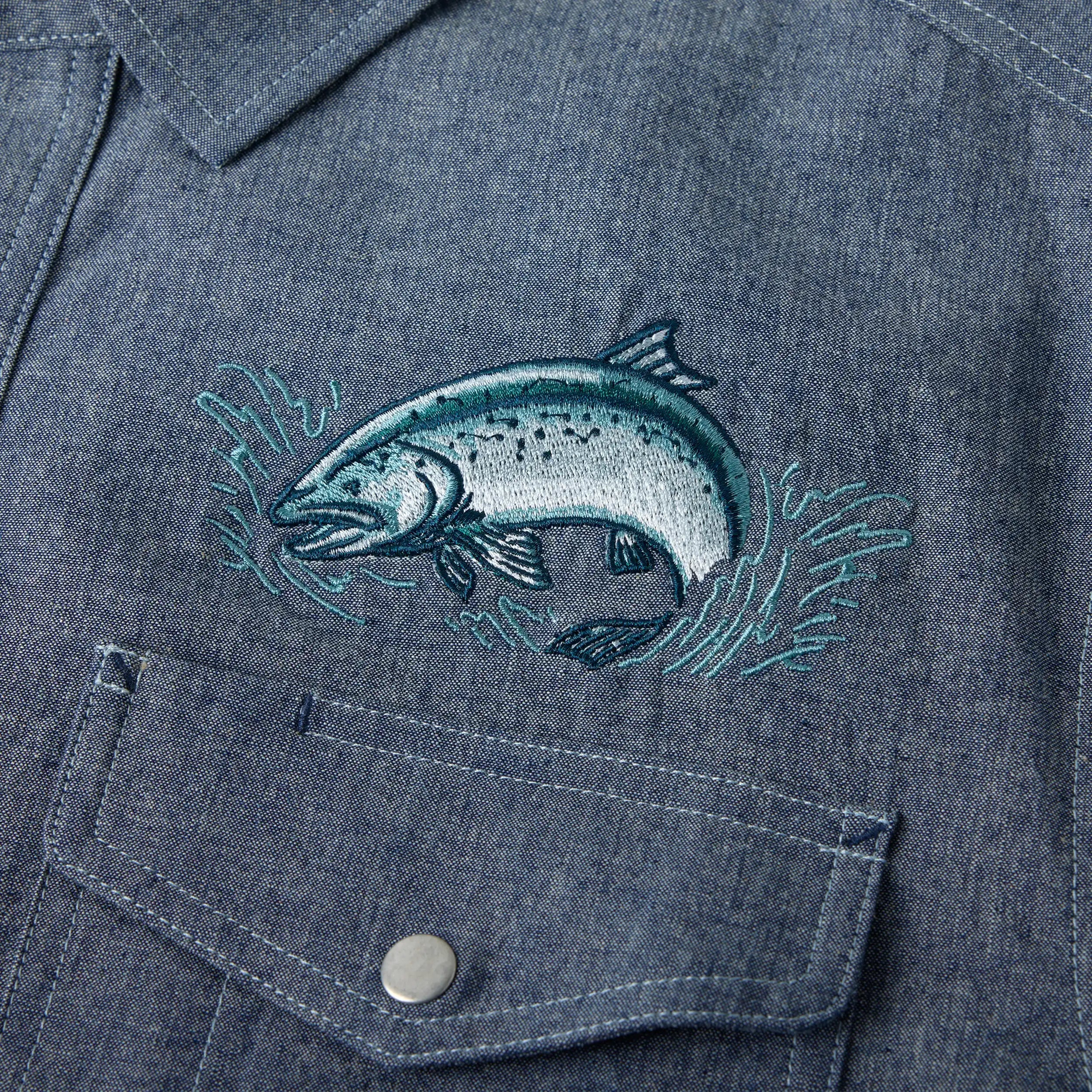 M's Wild Salmon Short Sleeve Shirt - Hooké
