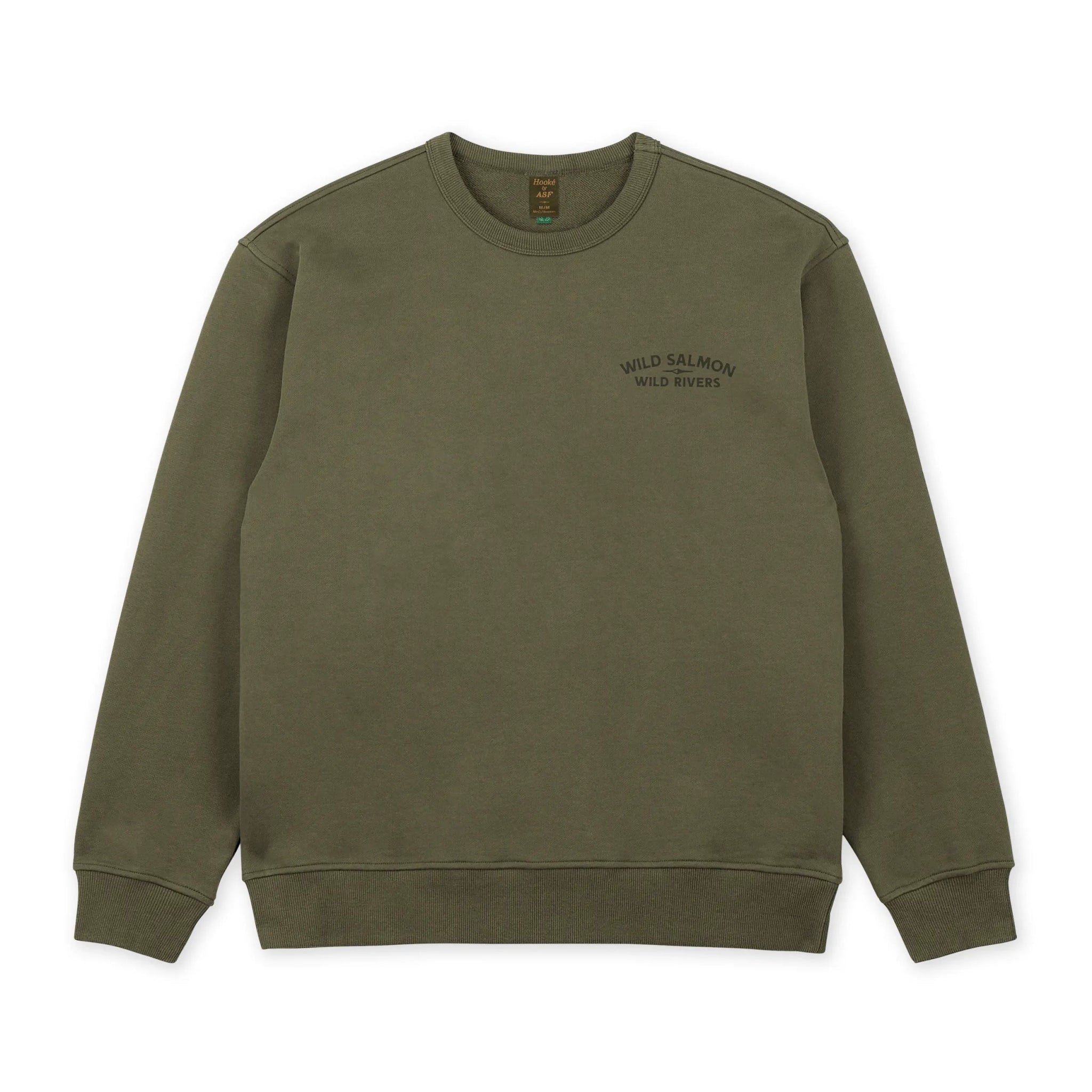M's Wild Salmon Wild Rivers Crewneck - Hooké