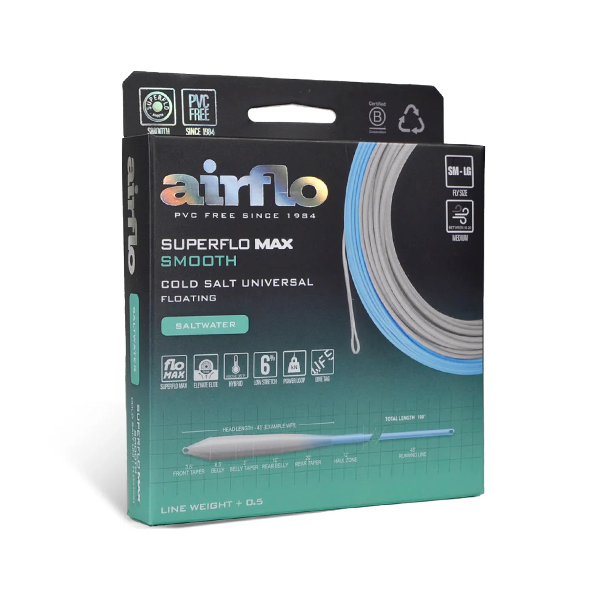 Superflo Max Cold Saltwater Fly Line - Hooké