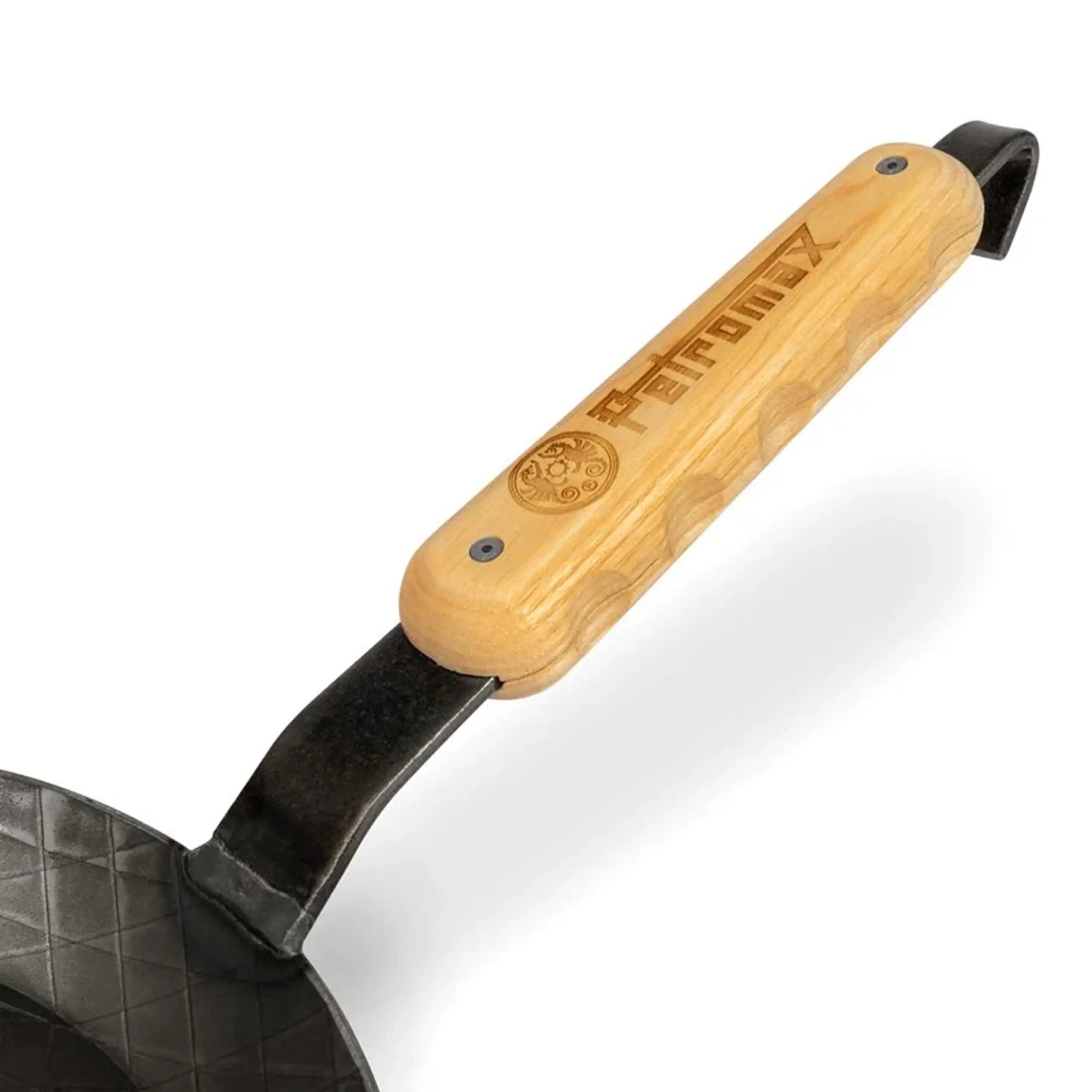 Wooden handle for wrought iron pans - Hooké