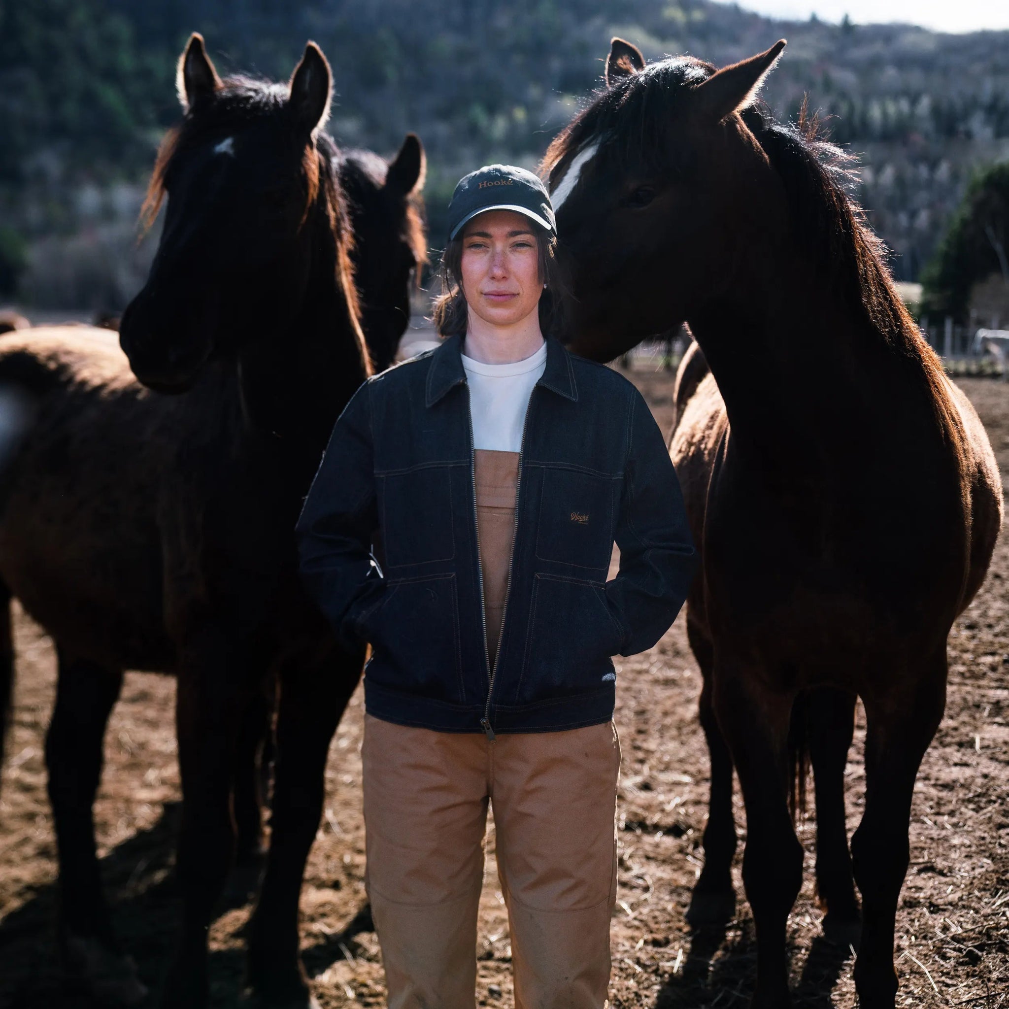 W's Denim Trucker Work Jacket - Hooké