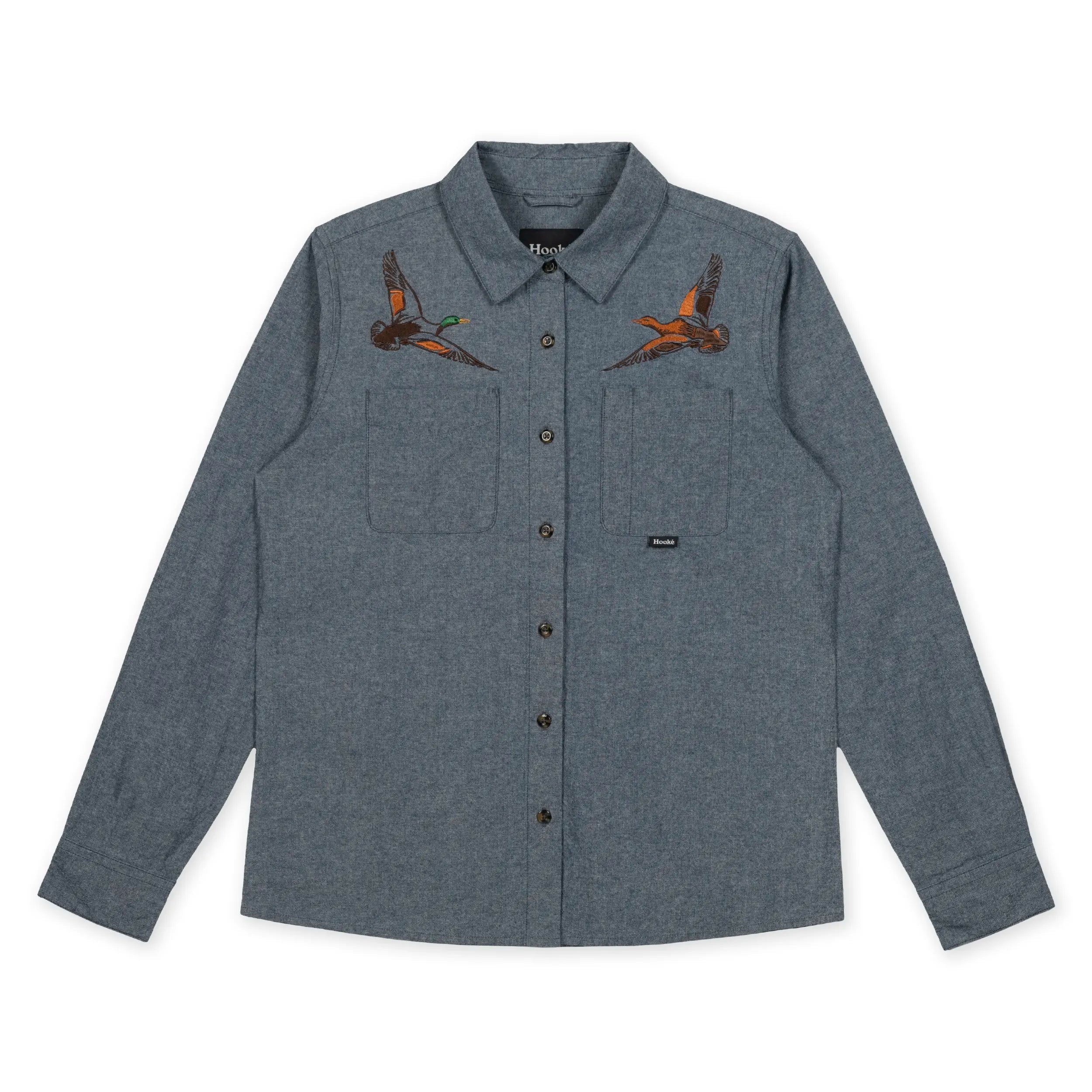 W's Flying Ducks Chambray Shirt - Hooké