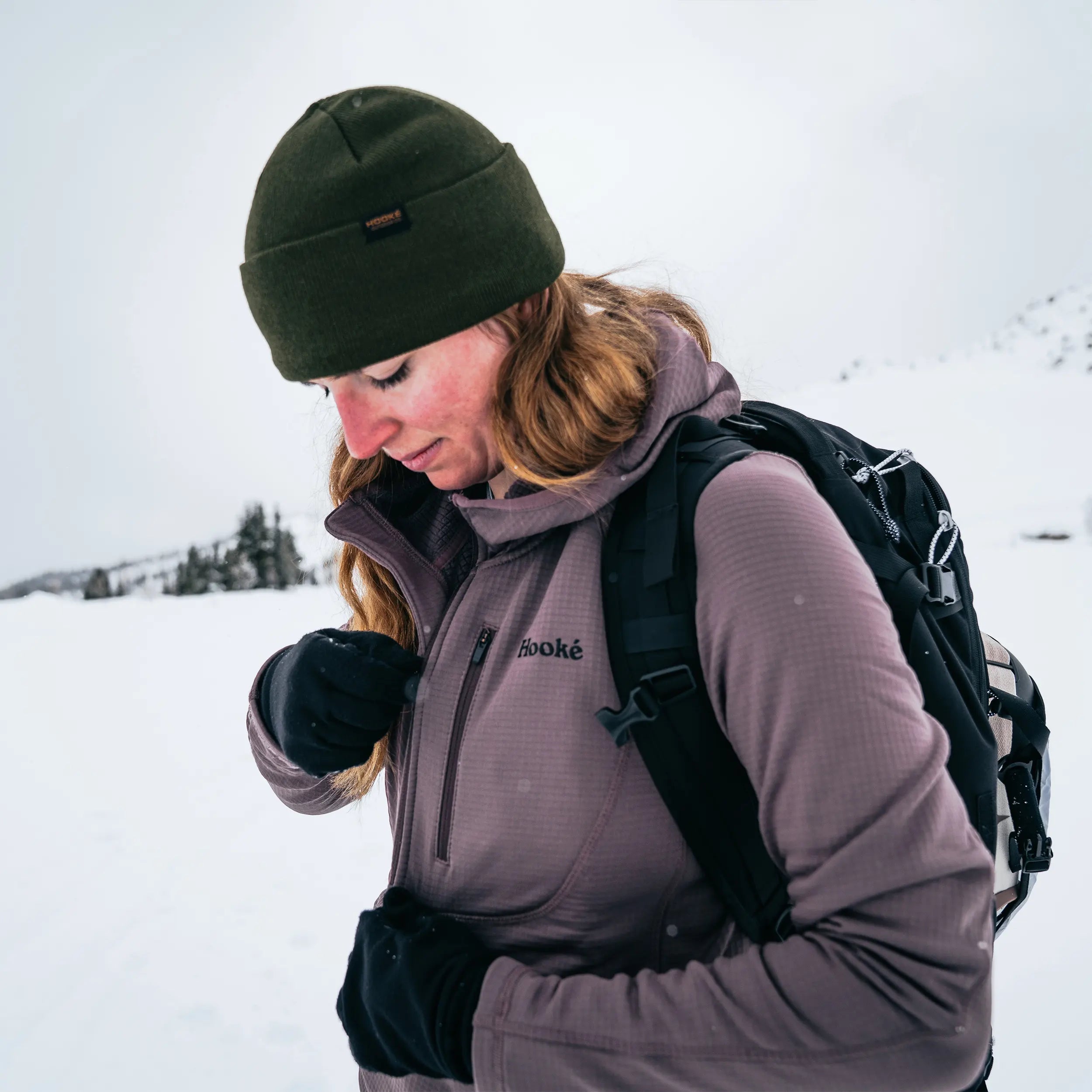 W's Grid Base Layer Hoodie - Hooké