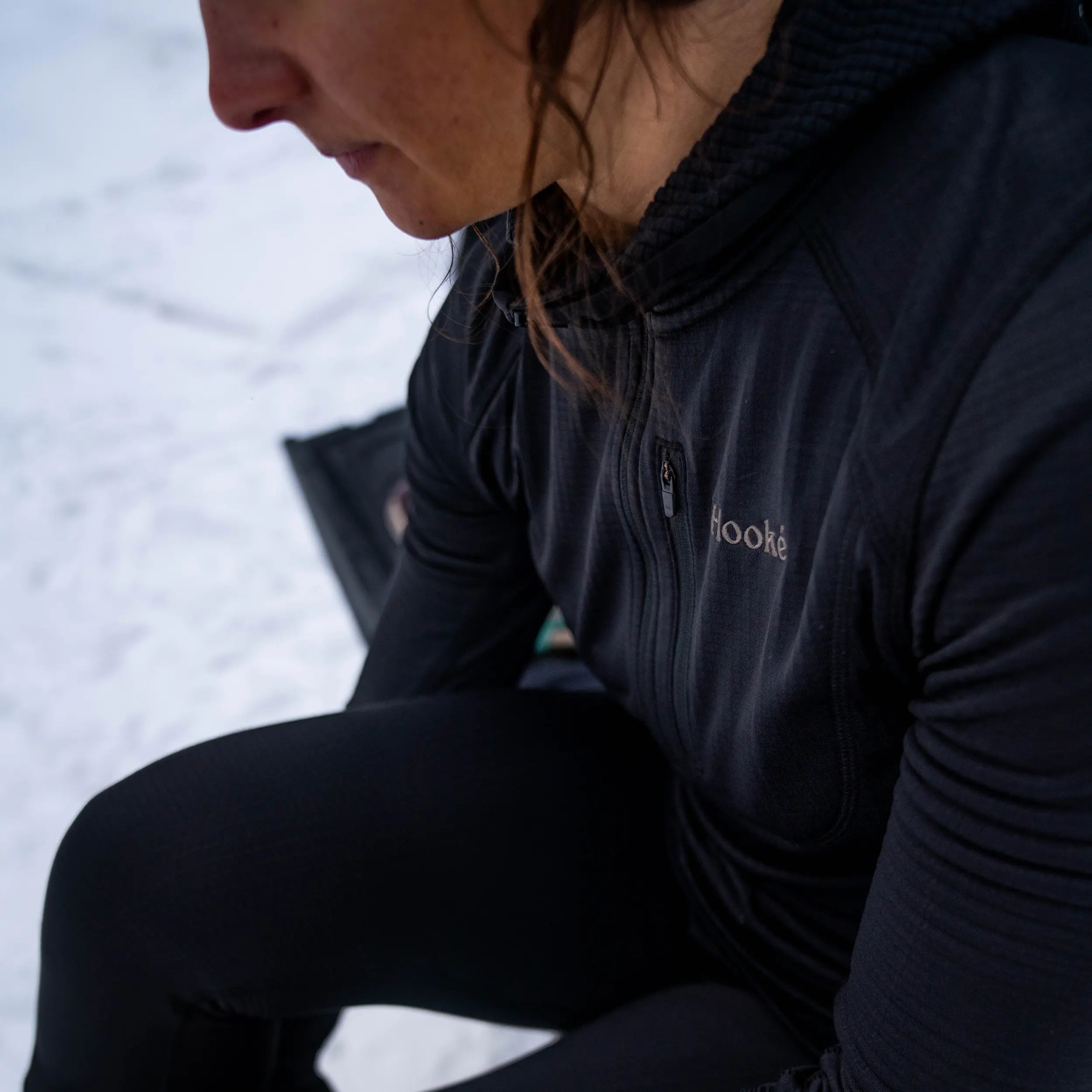 W's Grid Base Layer Hoodie - Hooké