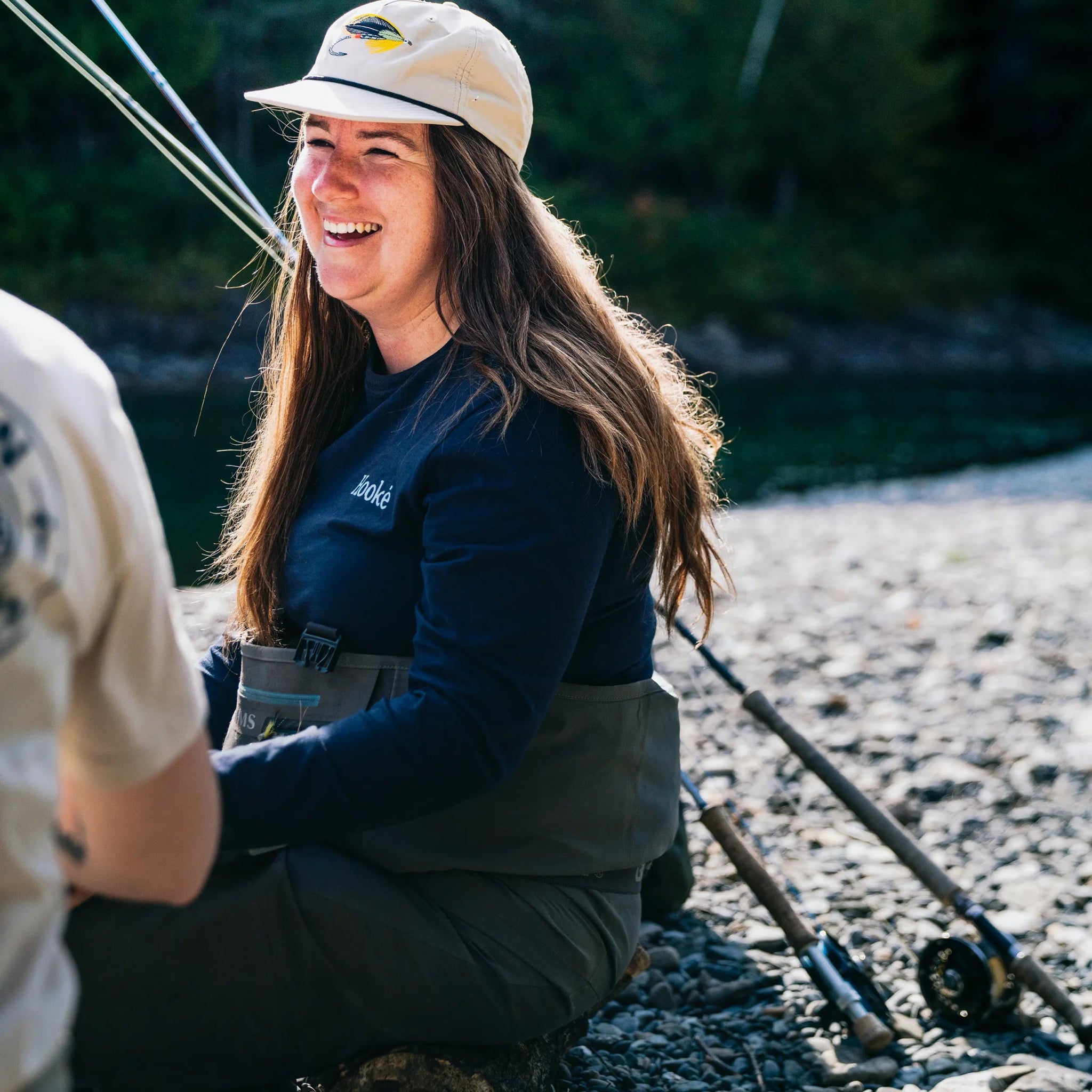 W's Keep Salmon Wild Long Sleeve Tee - Hooké