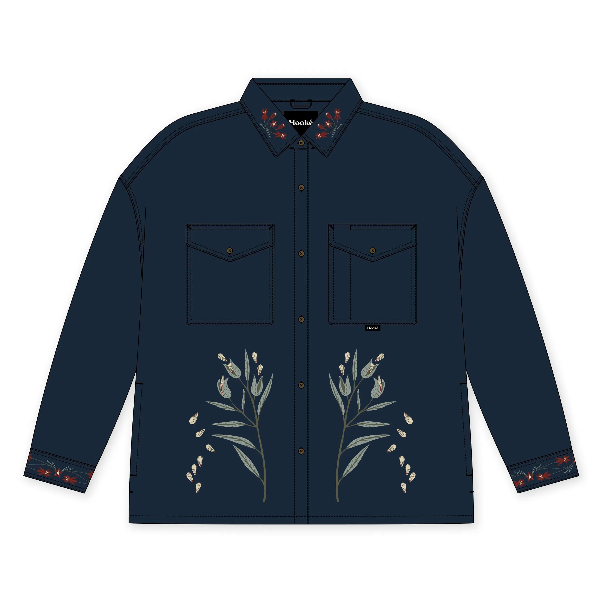 W's Milkweed Oversized Flannel Shirt - Hooké