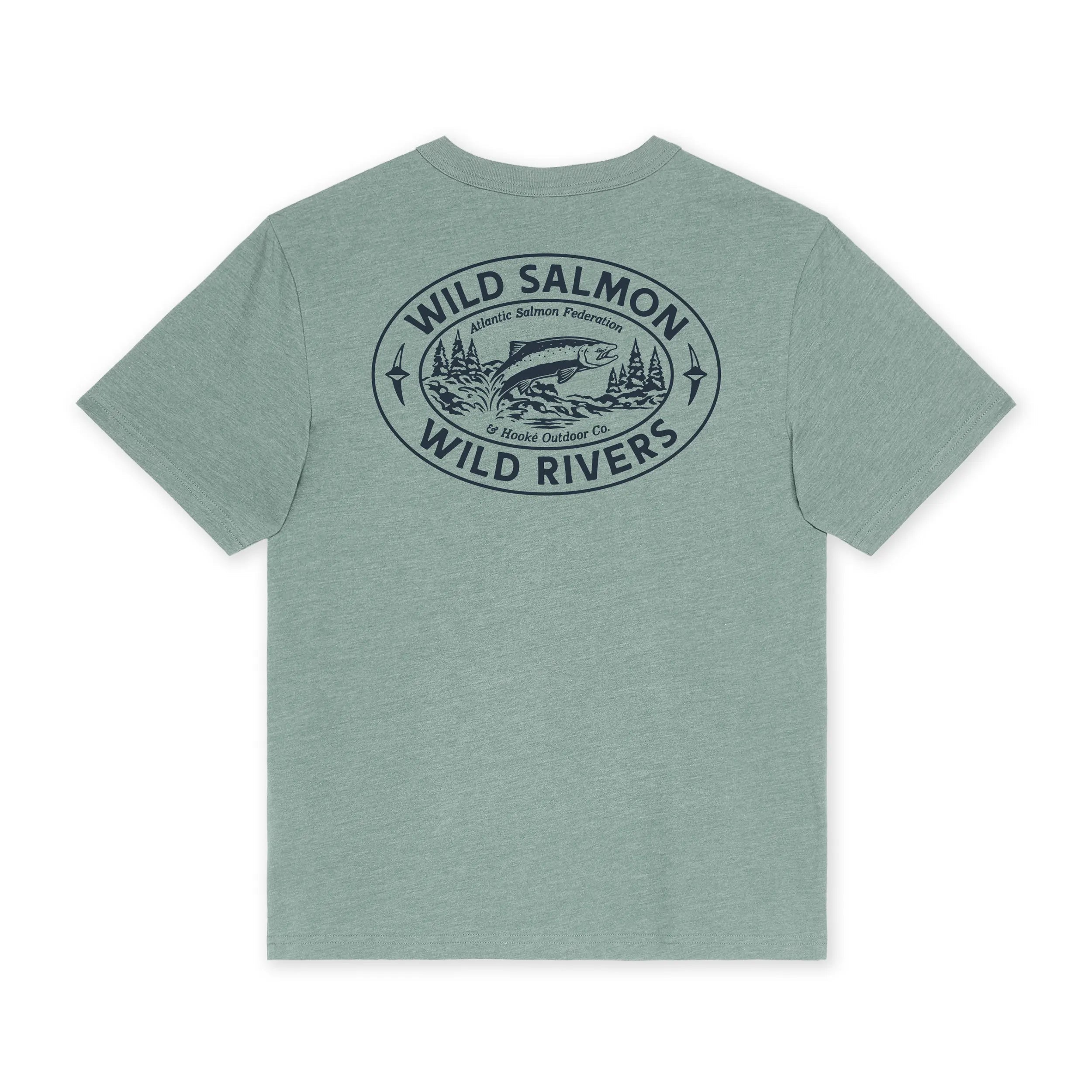W's Wild Salmon Wild Rivers T-shirt - Hooké