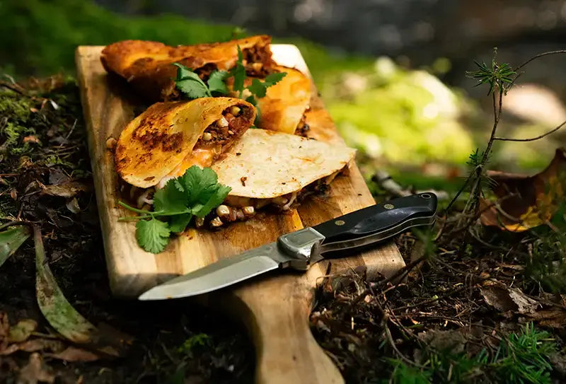 Moose and Mushroom Quesadillas