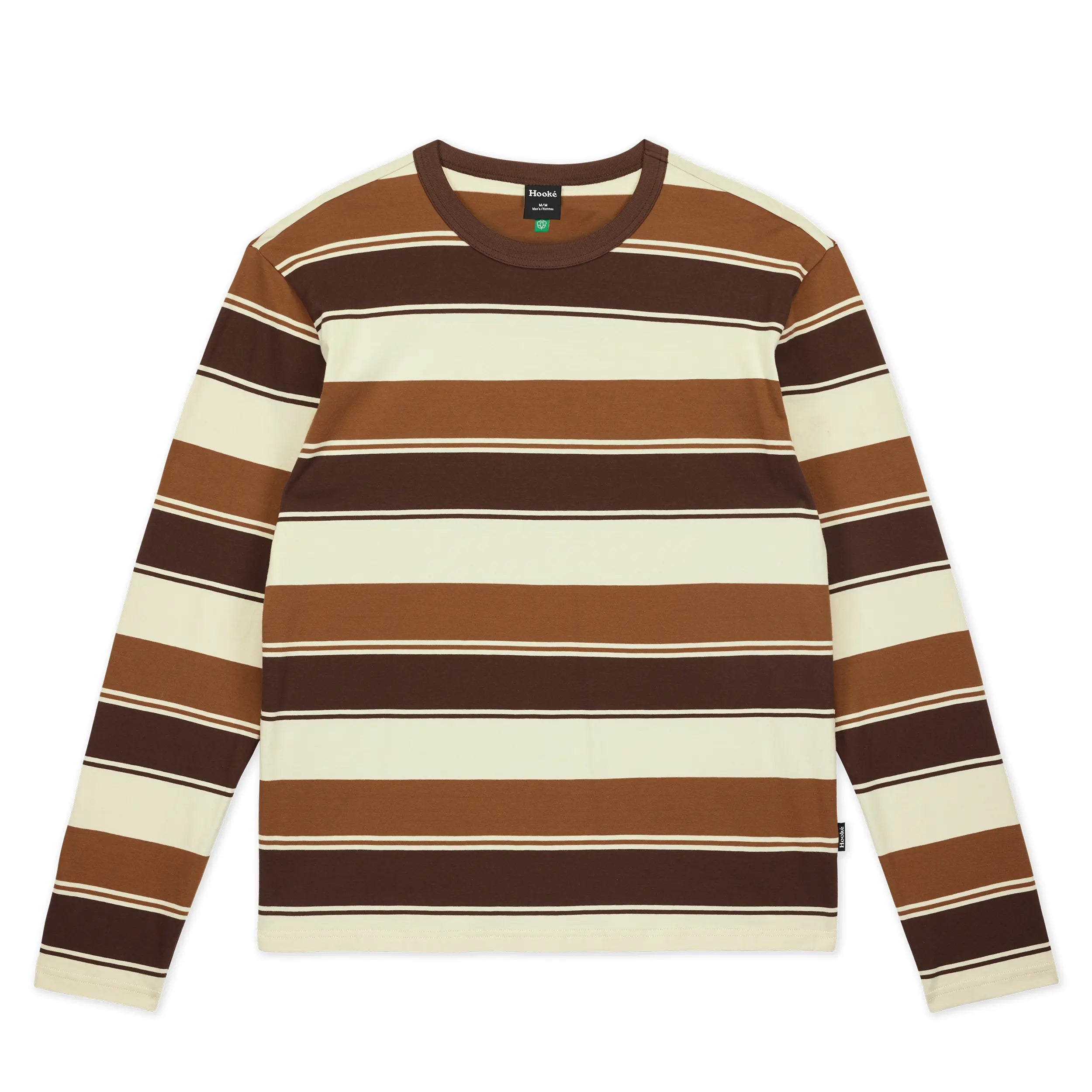 M's Long Sleeve Wood Log Striped Tee