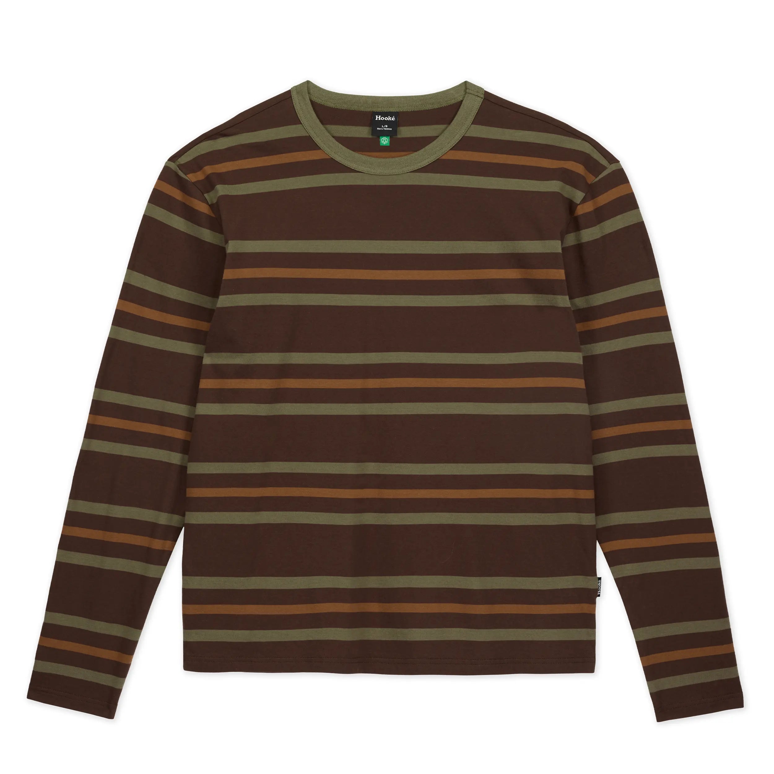 M's Long Sleeve Forest Striped Tee