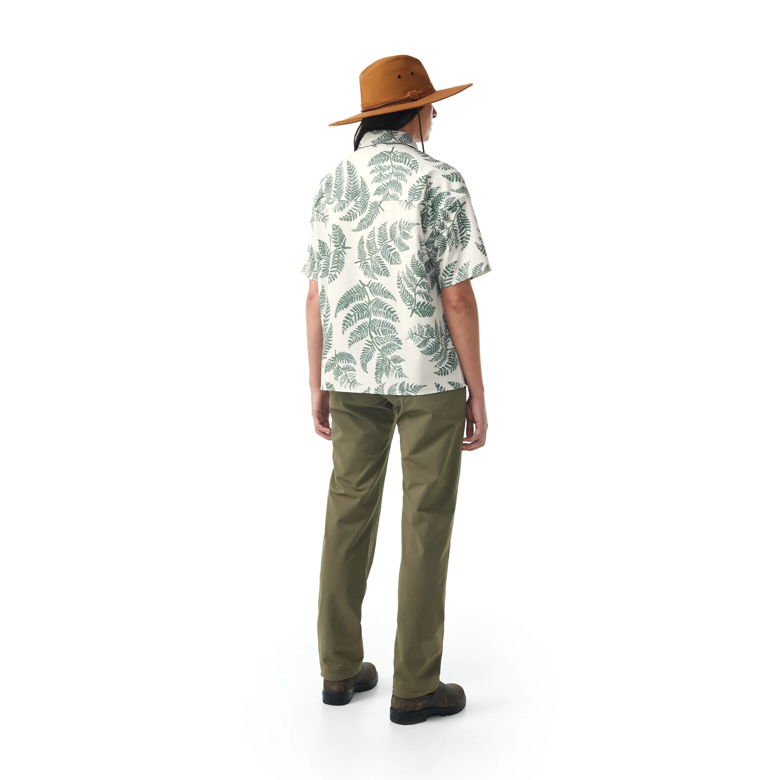 W's Foliage Oversized Short Sleeve Shirt - Hooké