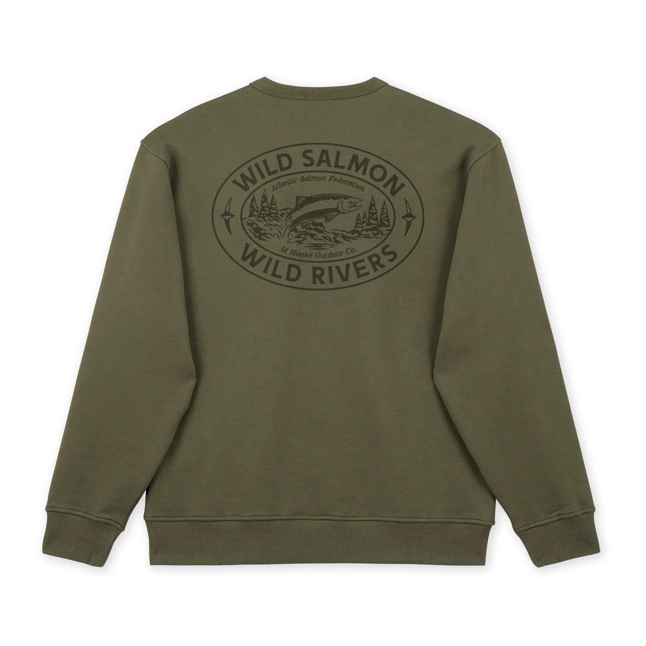 M's Wild Salmon Wild Rivers Crewneck