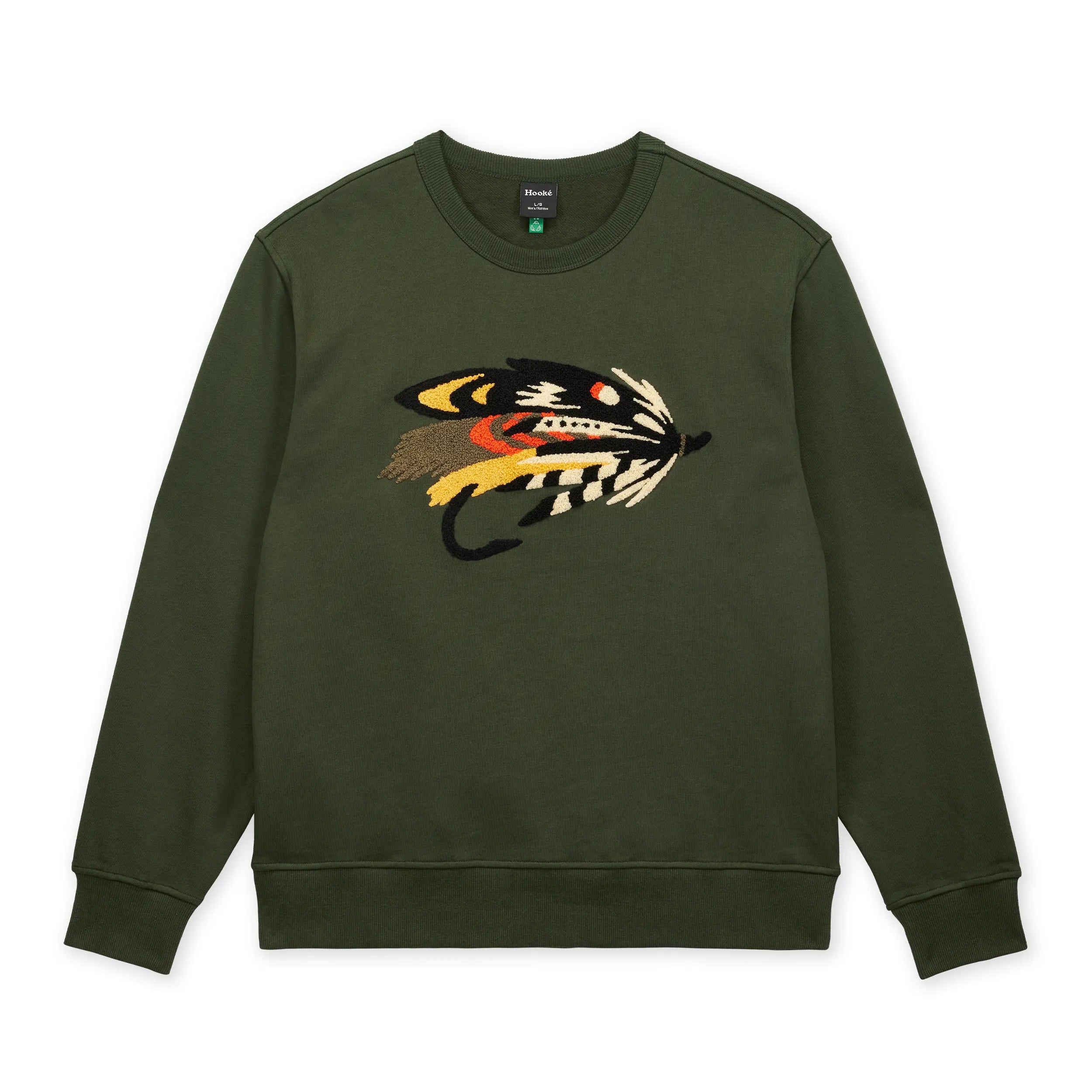 M's Salmon Fly Crewneck