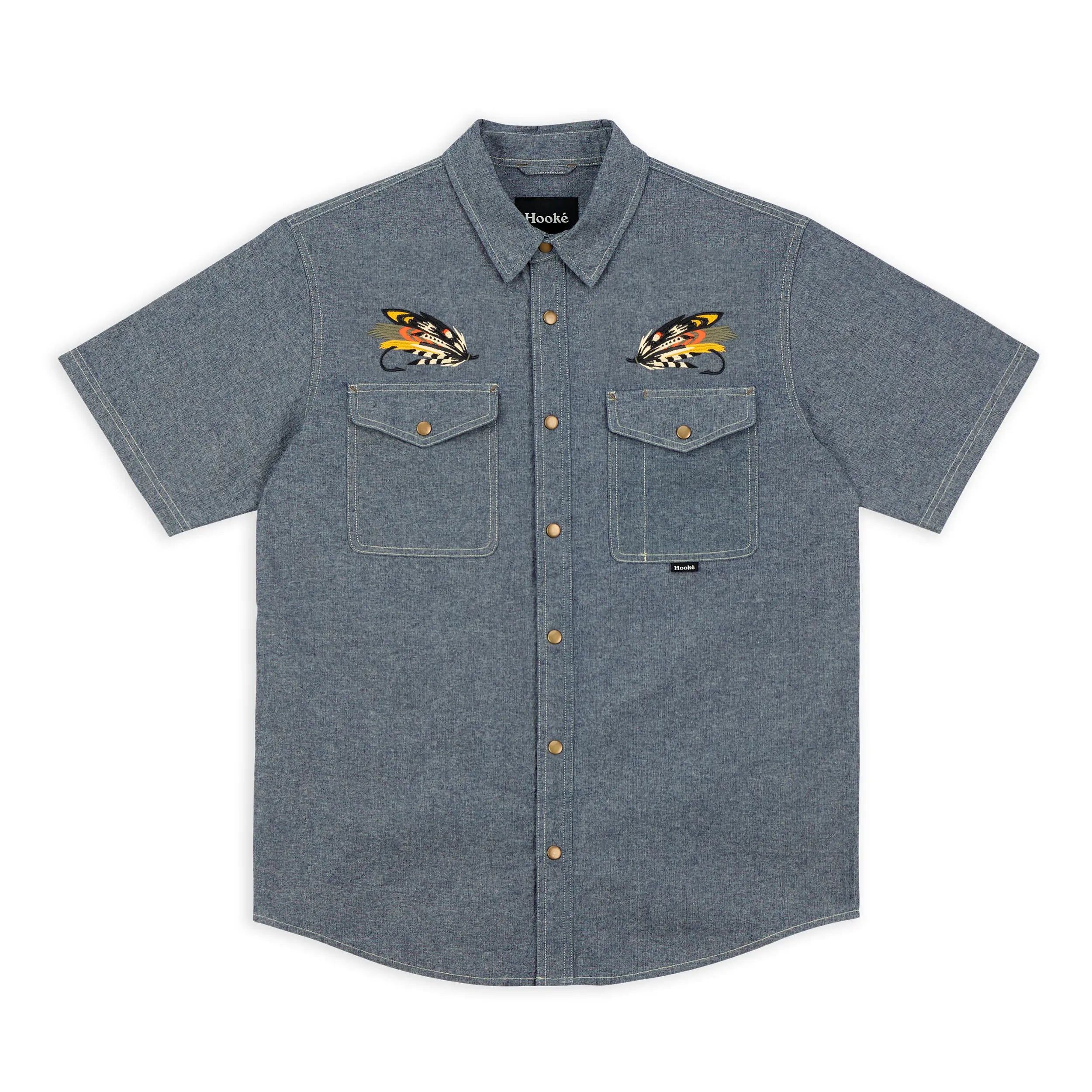 M's Salmon Fly Short Sleeve Shirt