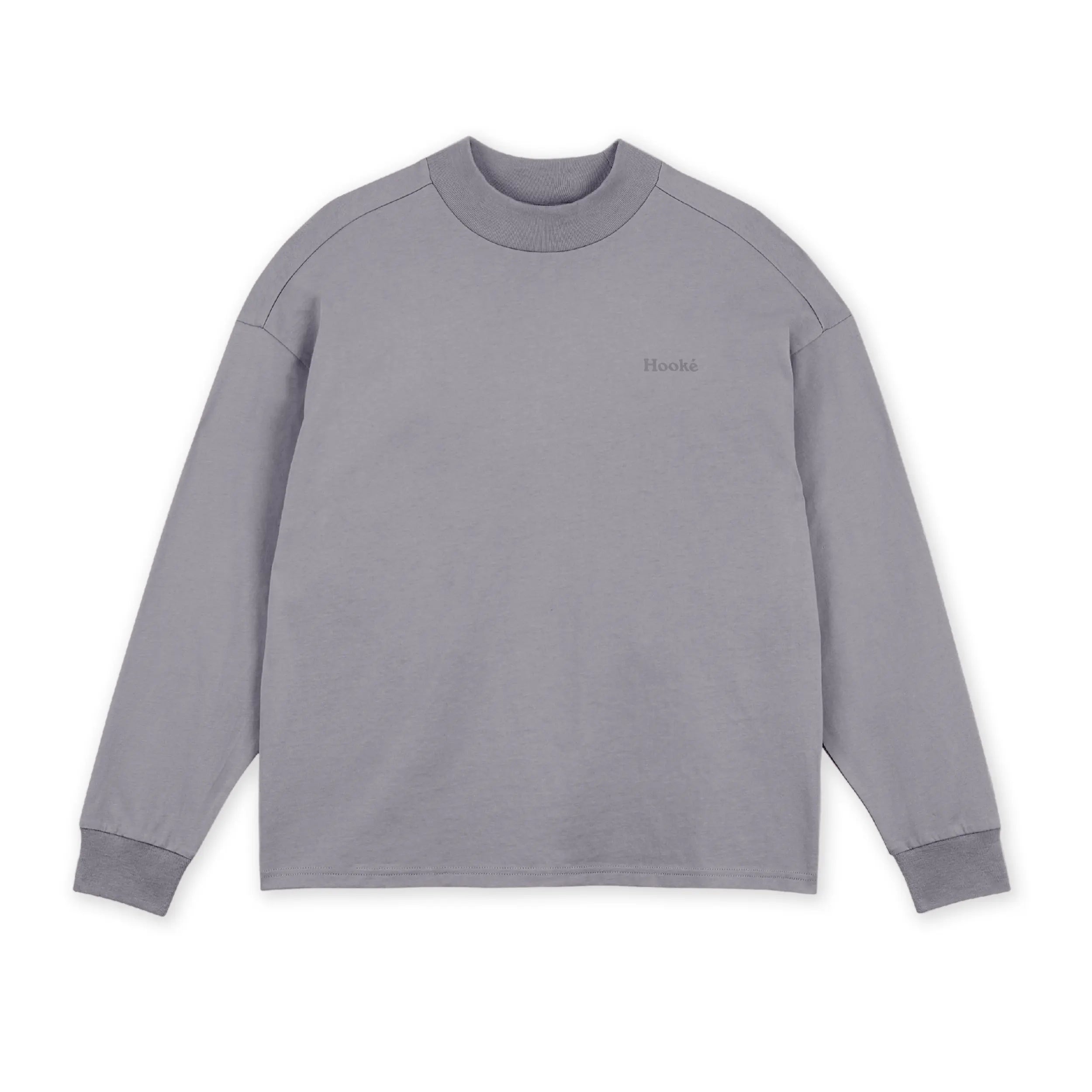 W's Mock Neck Oversized Long Sleeve Tee