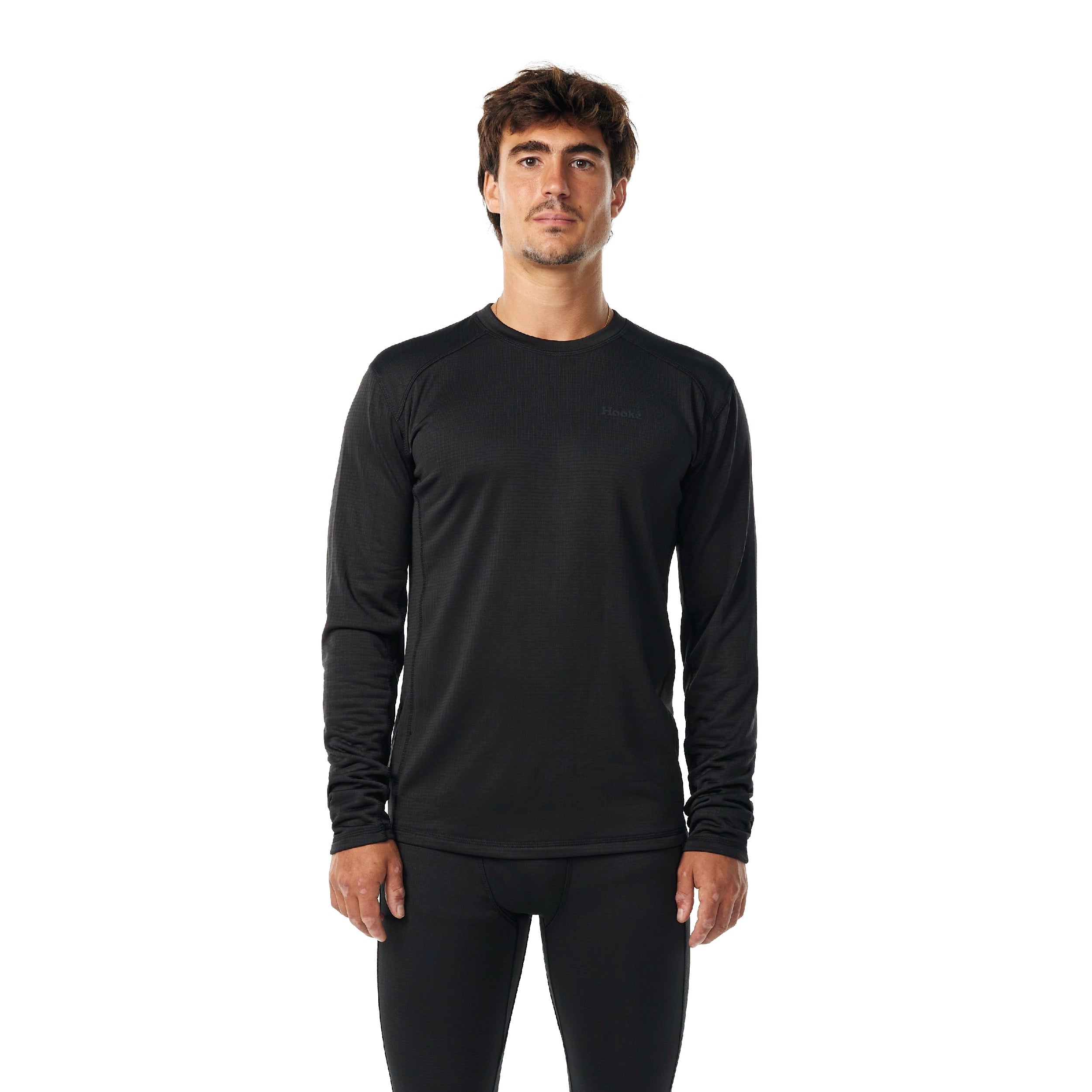 M's Grid Base Layer Crewneck - Hooké