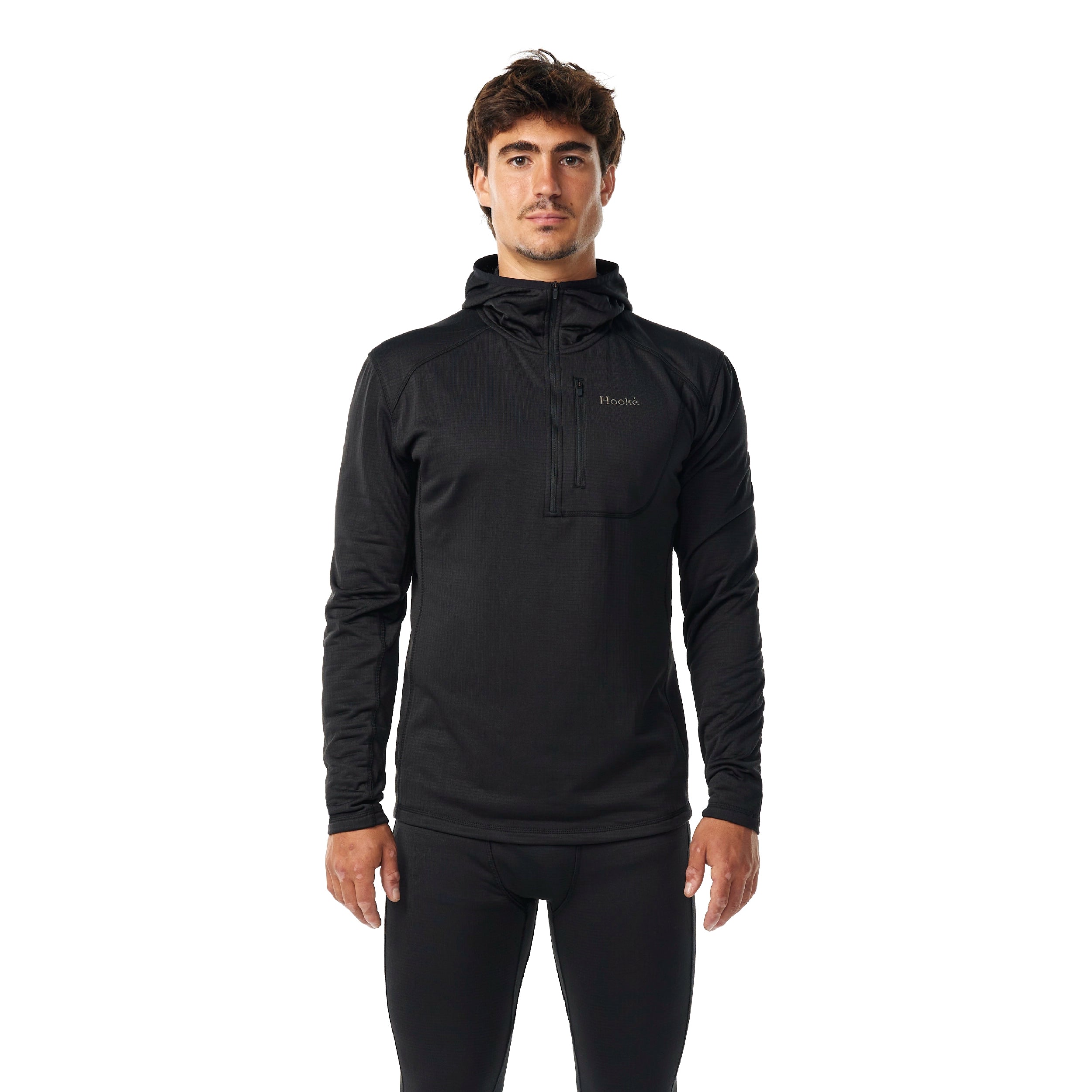 M's Grid Base Layer Hoodie - Hooké