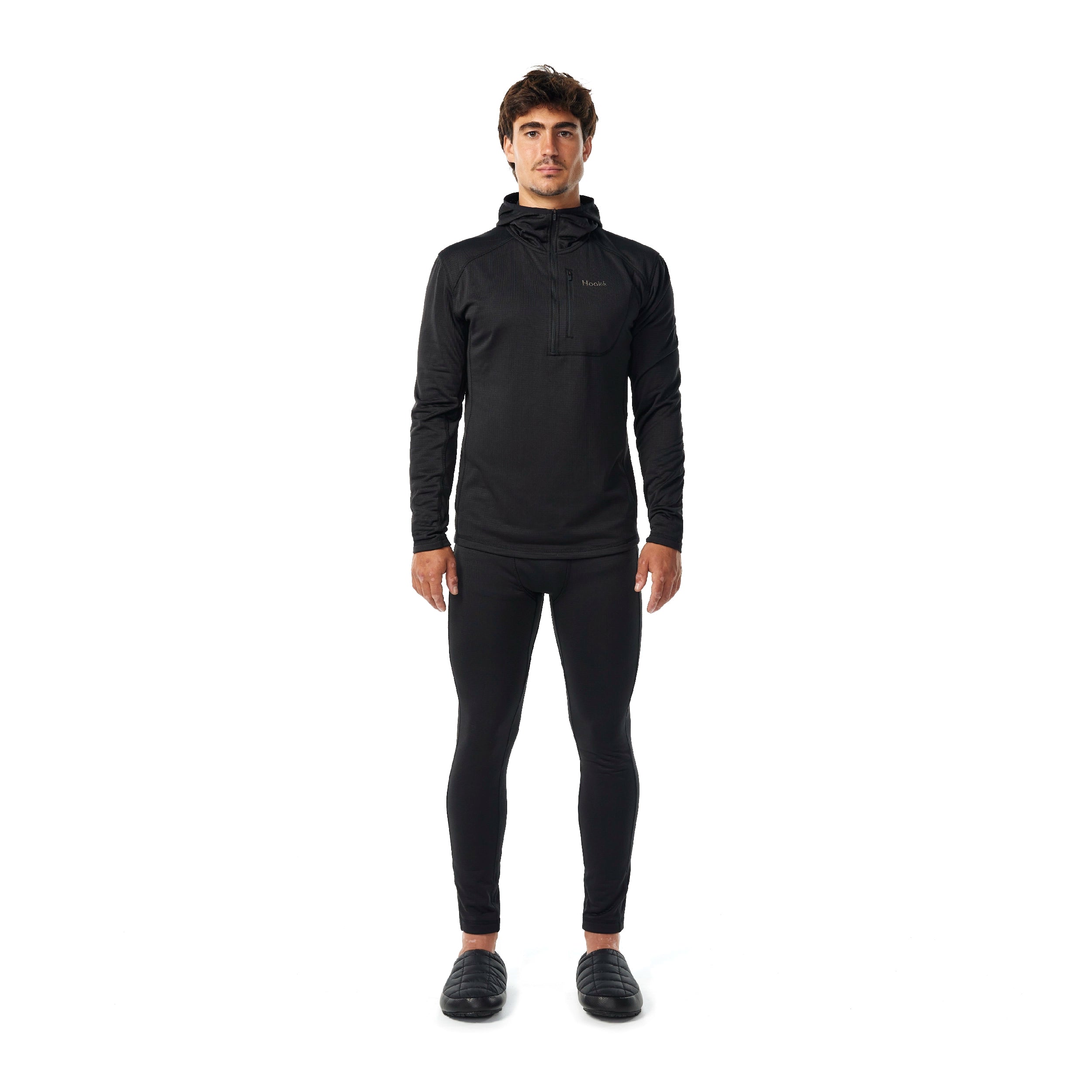 M's Grid Base Layer Hoodie - Hooké