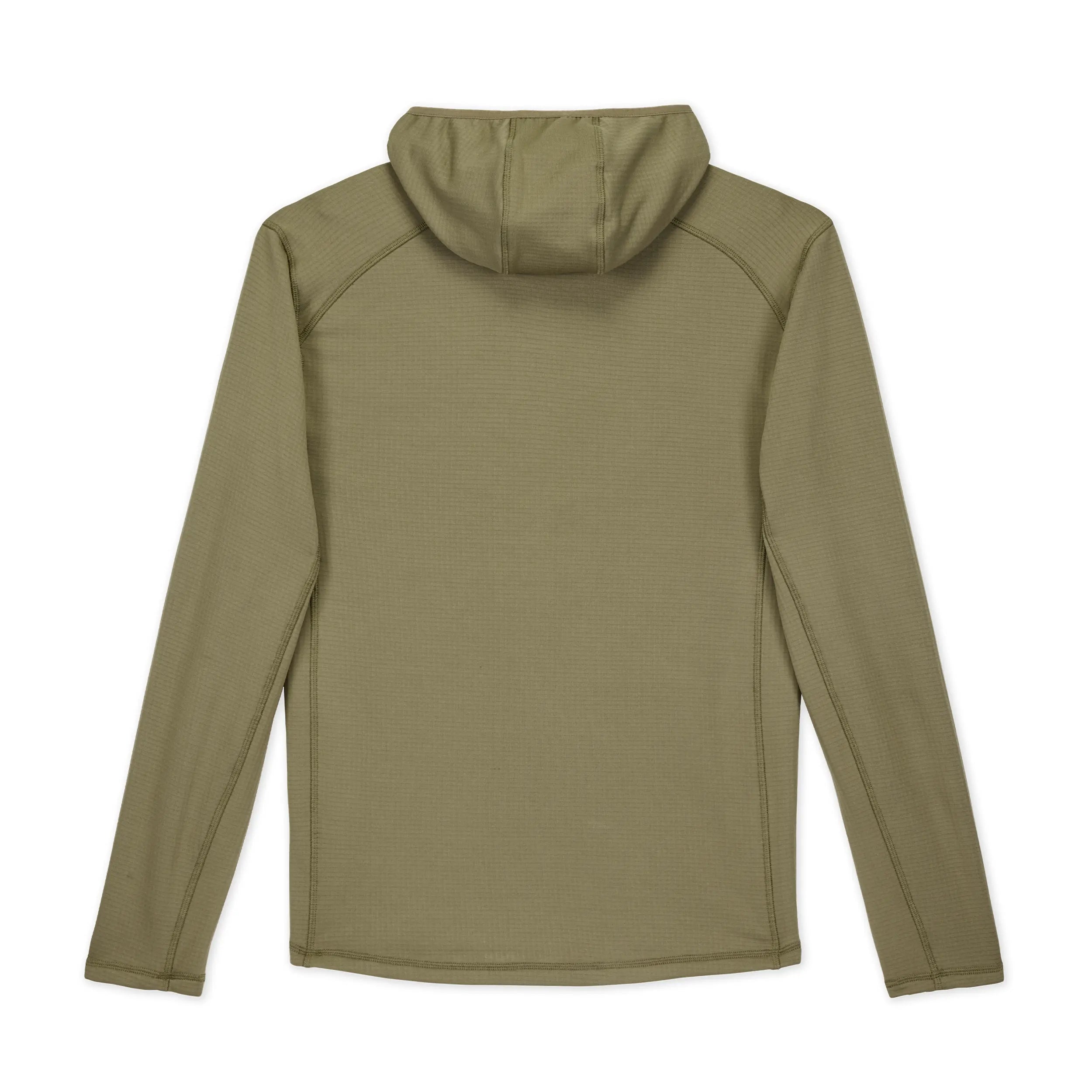 Hoodie couche de base en laine polaire quadrillée pour homme