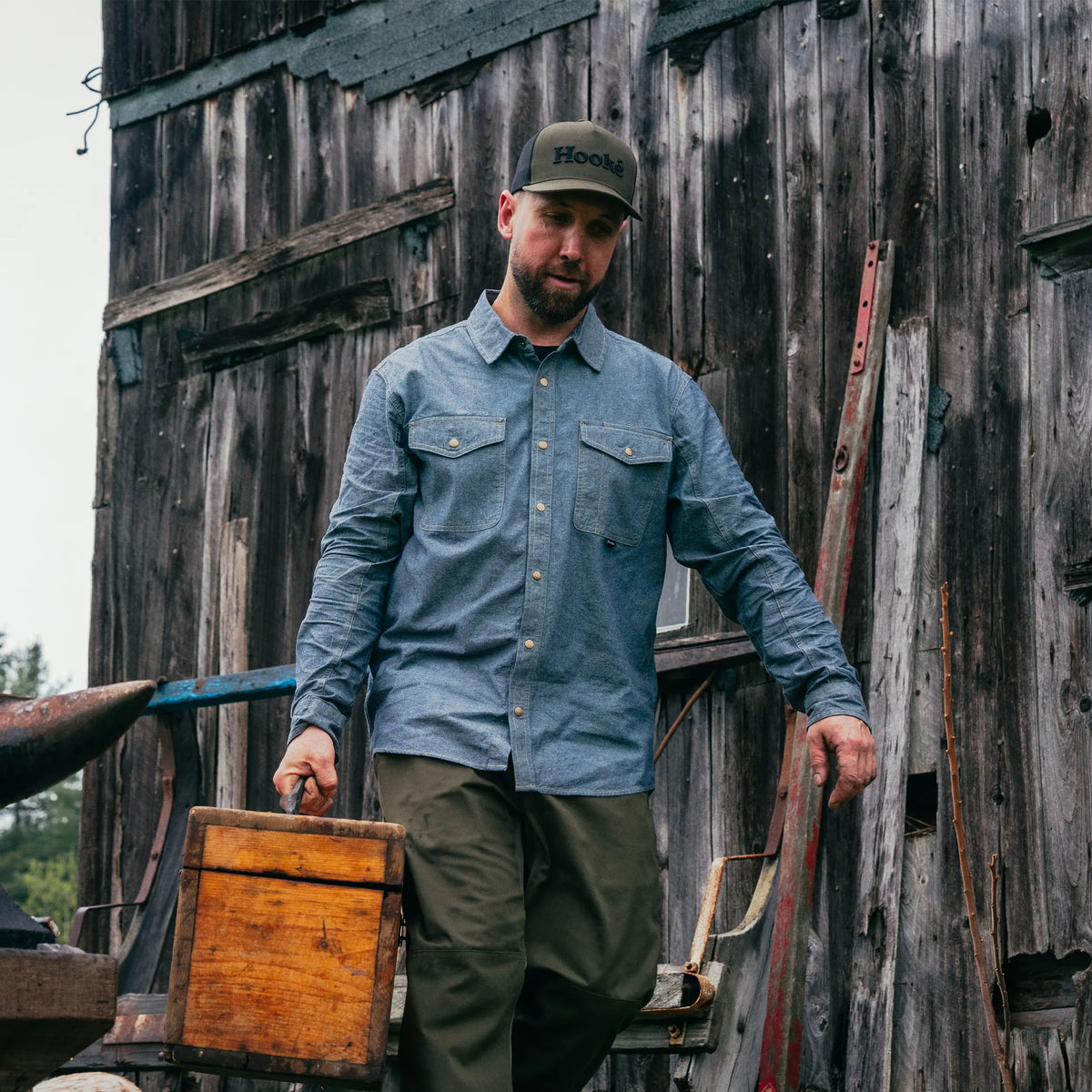Chemise en chambray pour homme
