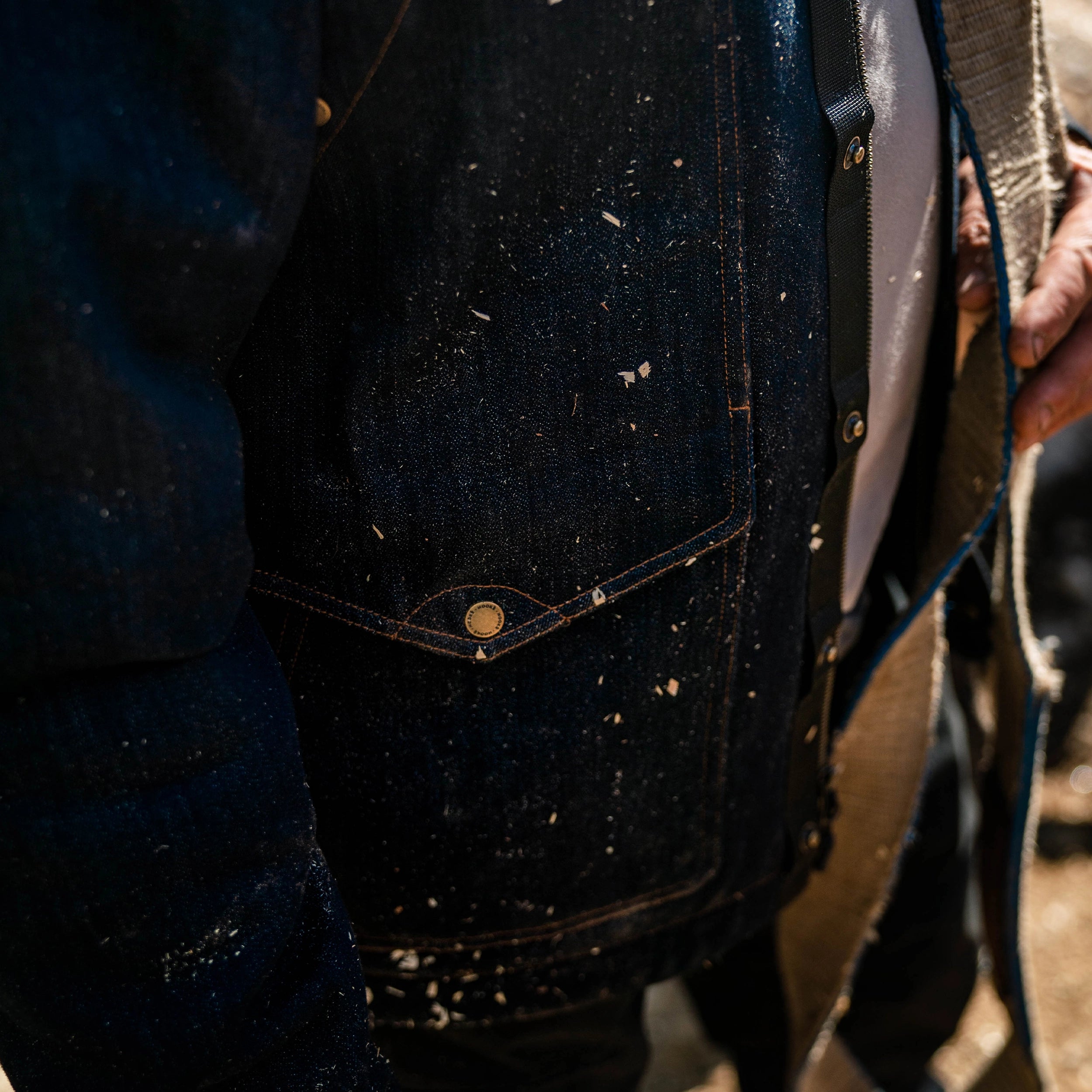 Manteau de travail Ranger en denim pour homme