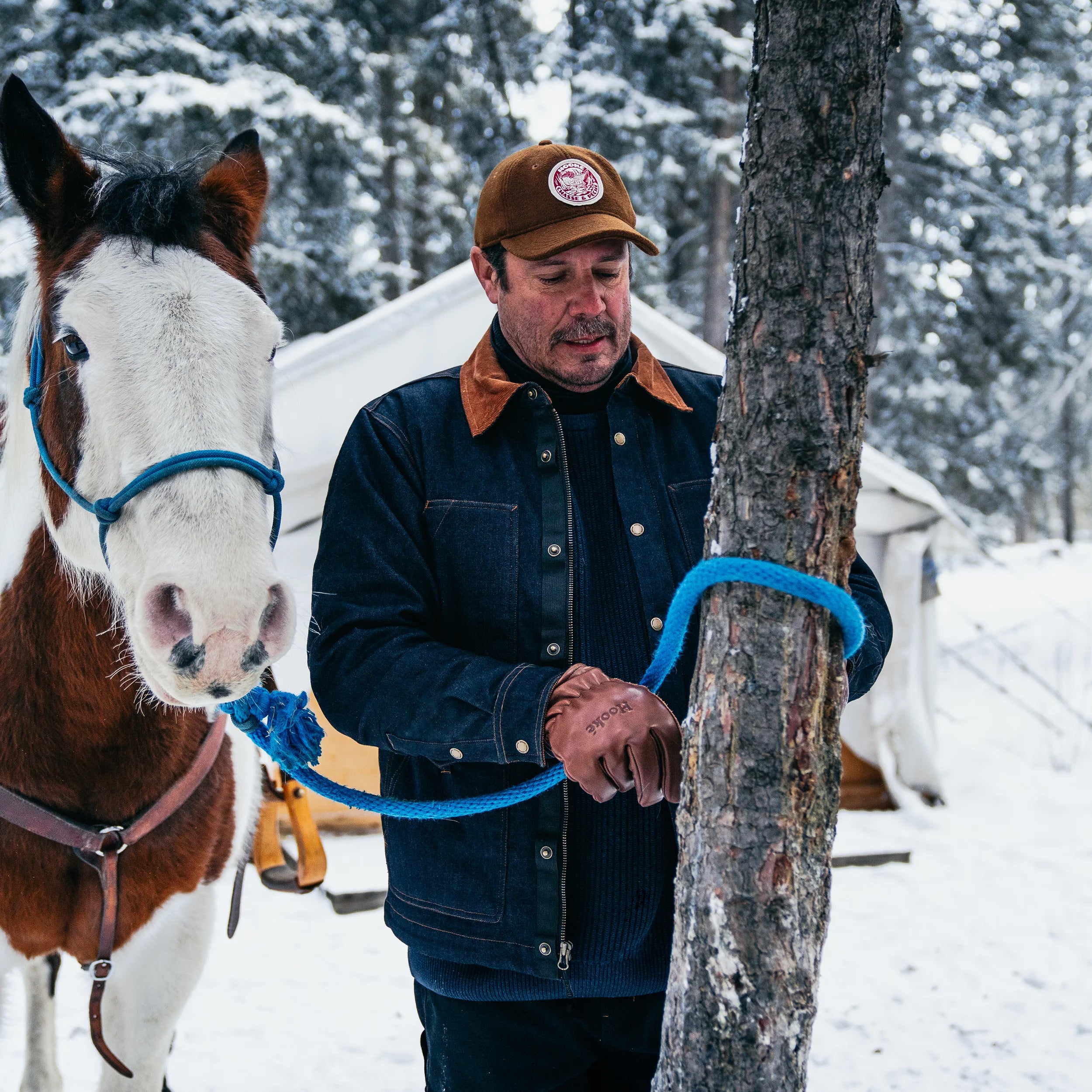 Manteau de travail Ranger en denim pour homme