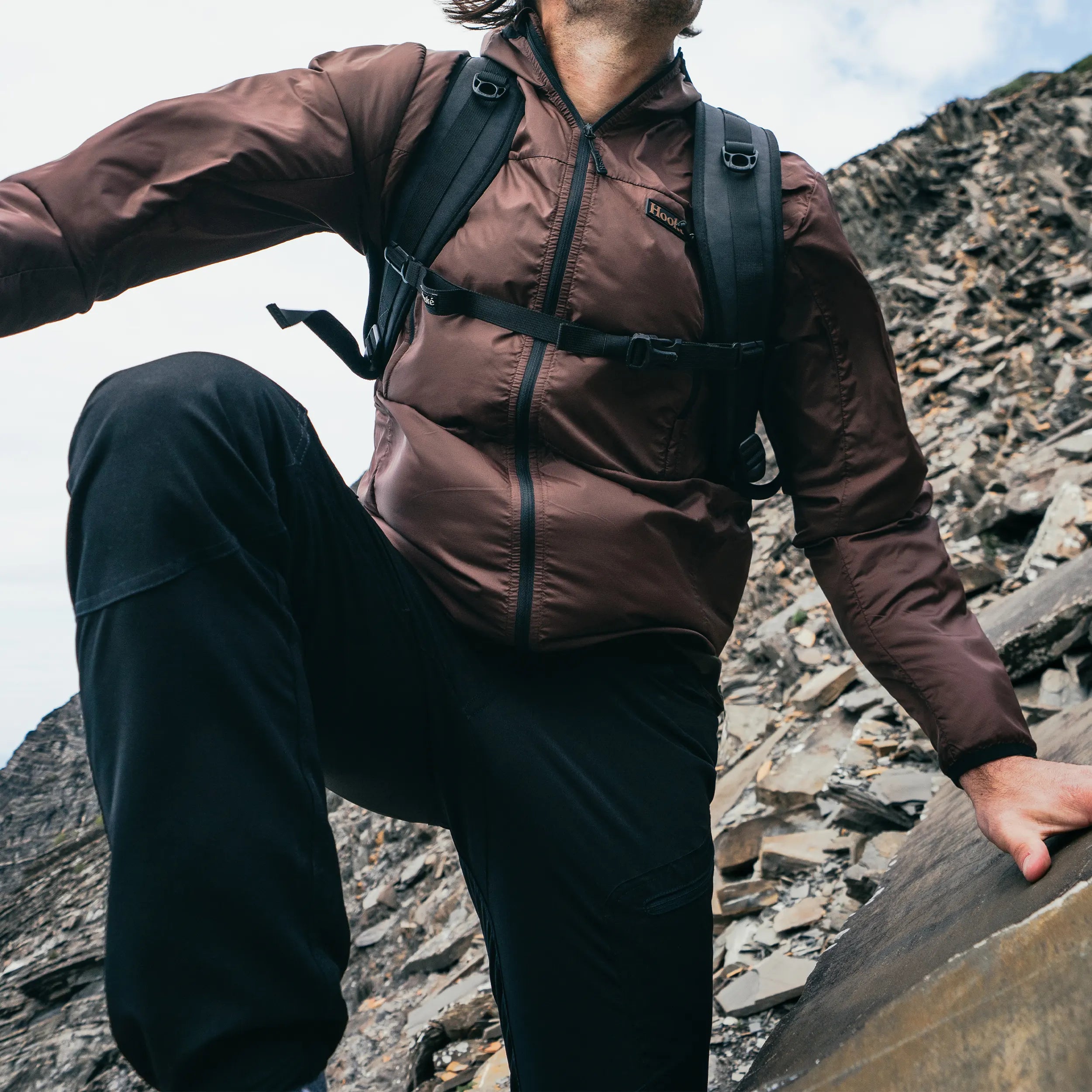 Manteau coupe-vent dôme pour homme