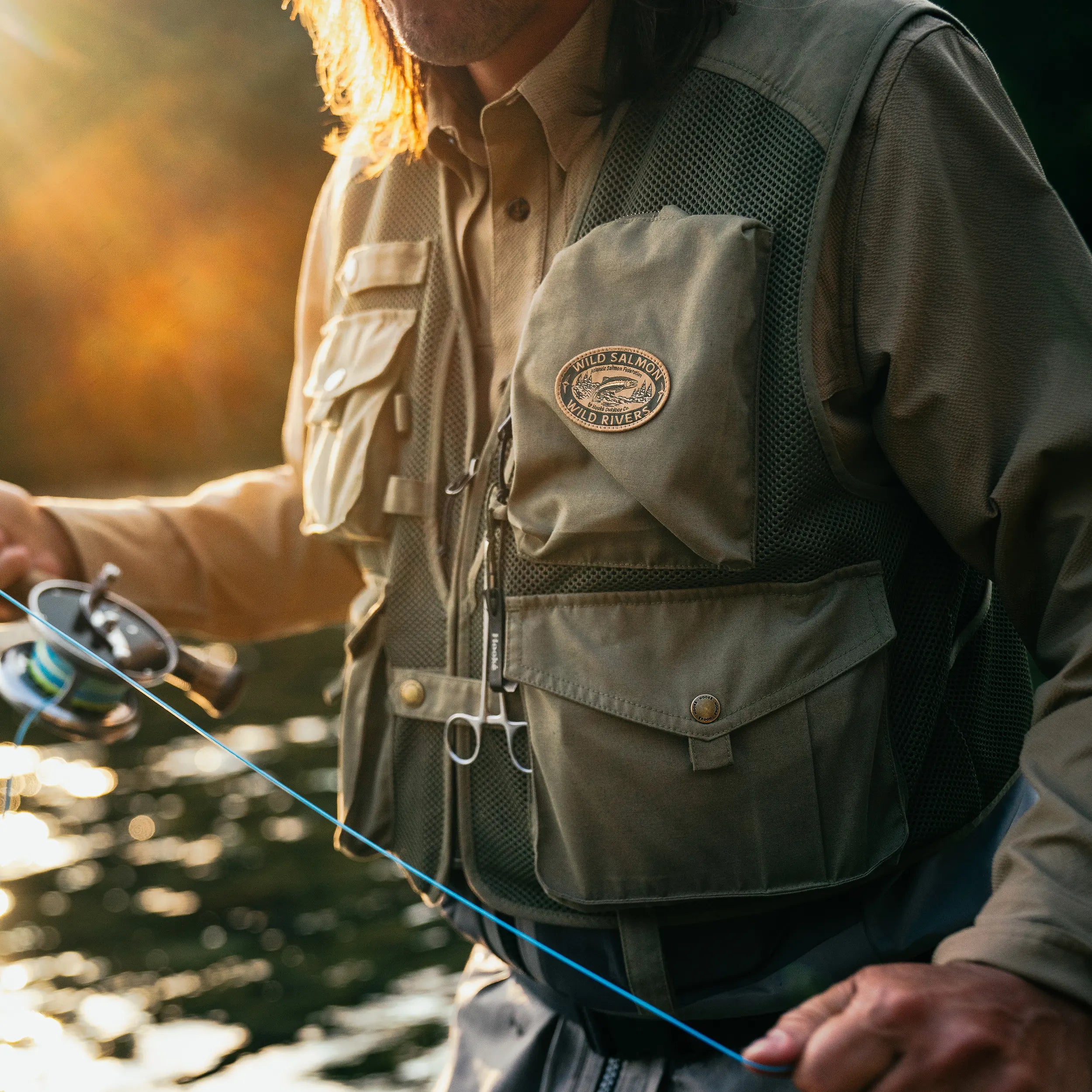 Veste de pêche à la mouche unisexe