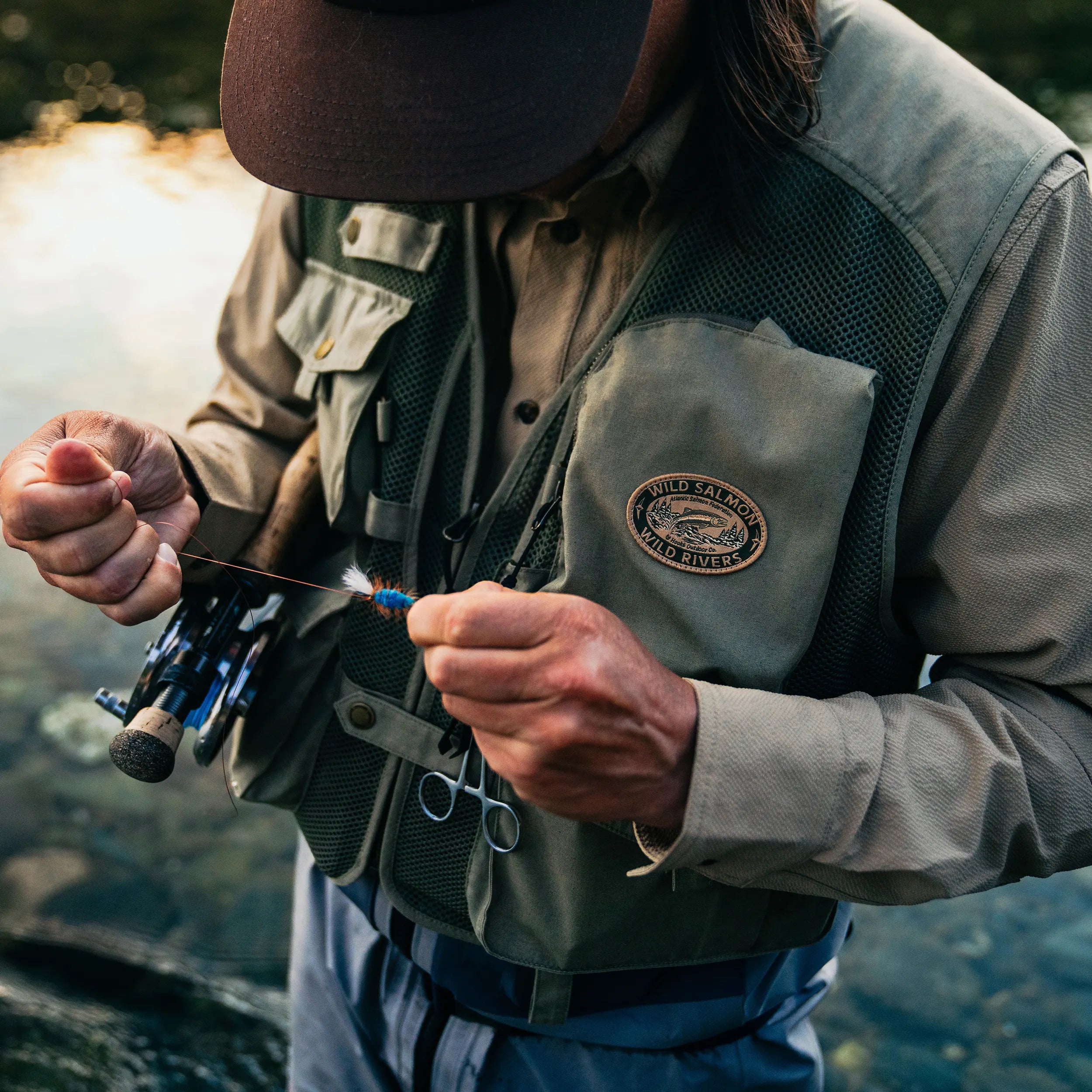 Veste de pêche à la mouche unisexe