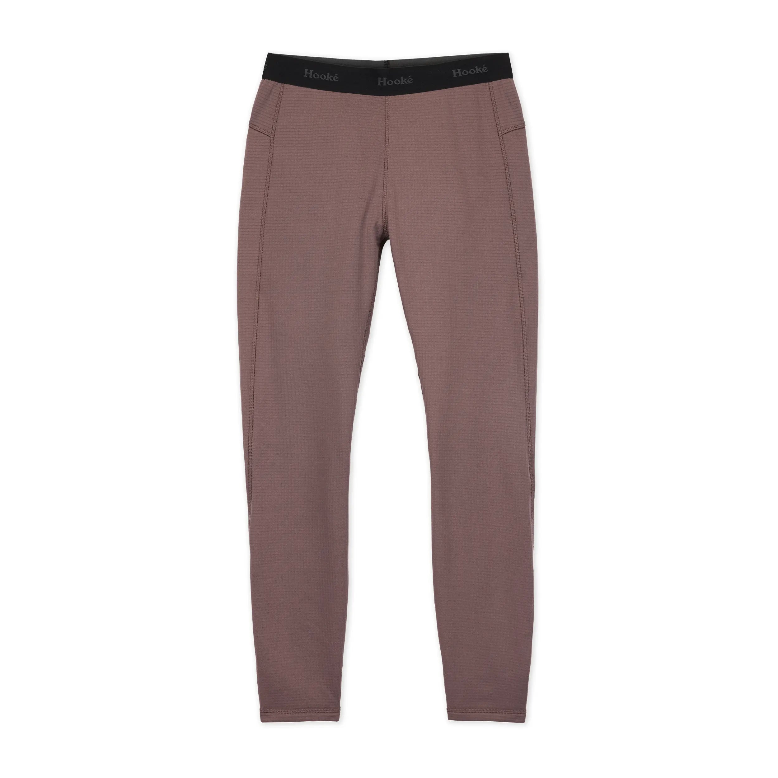 Pantalon couche de base en laine polaire quadrillée pour femme