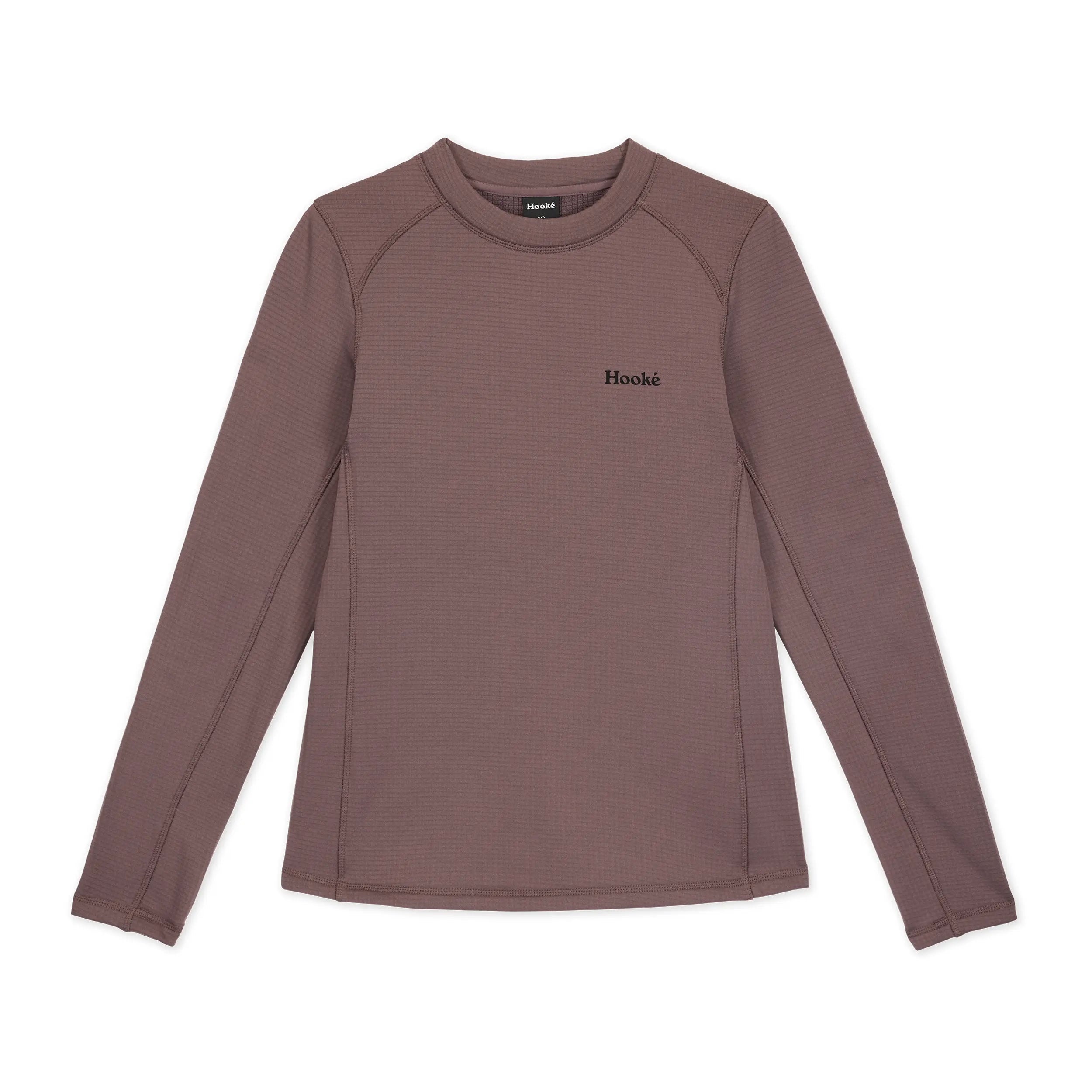 Crewneck couche de base en laine polaire quadrillée pour femme