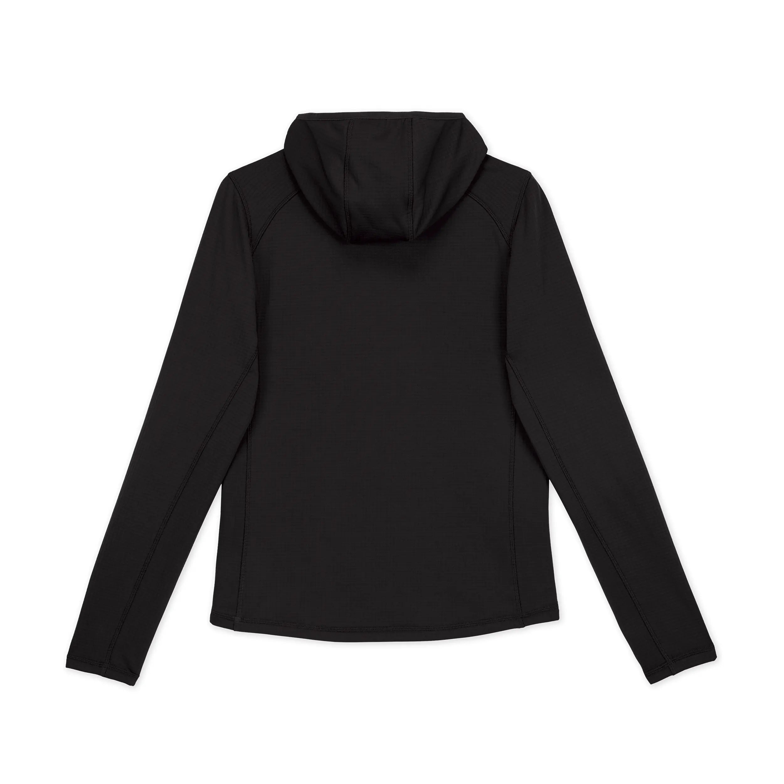 Hoodie couche de base en laine polaire quadrillée pour femme