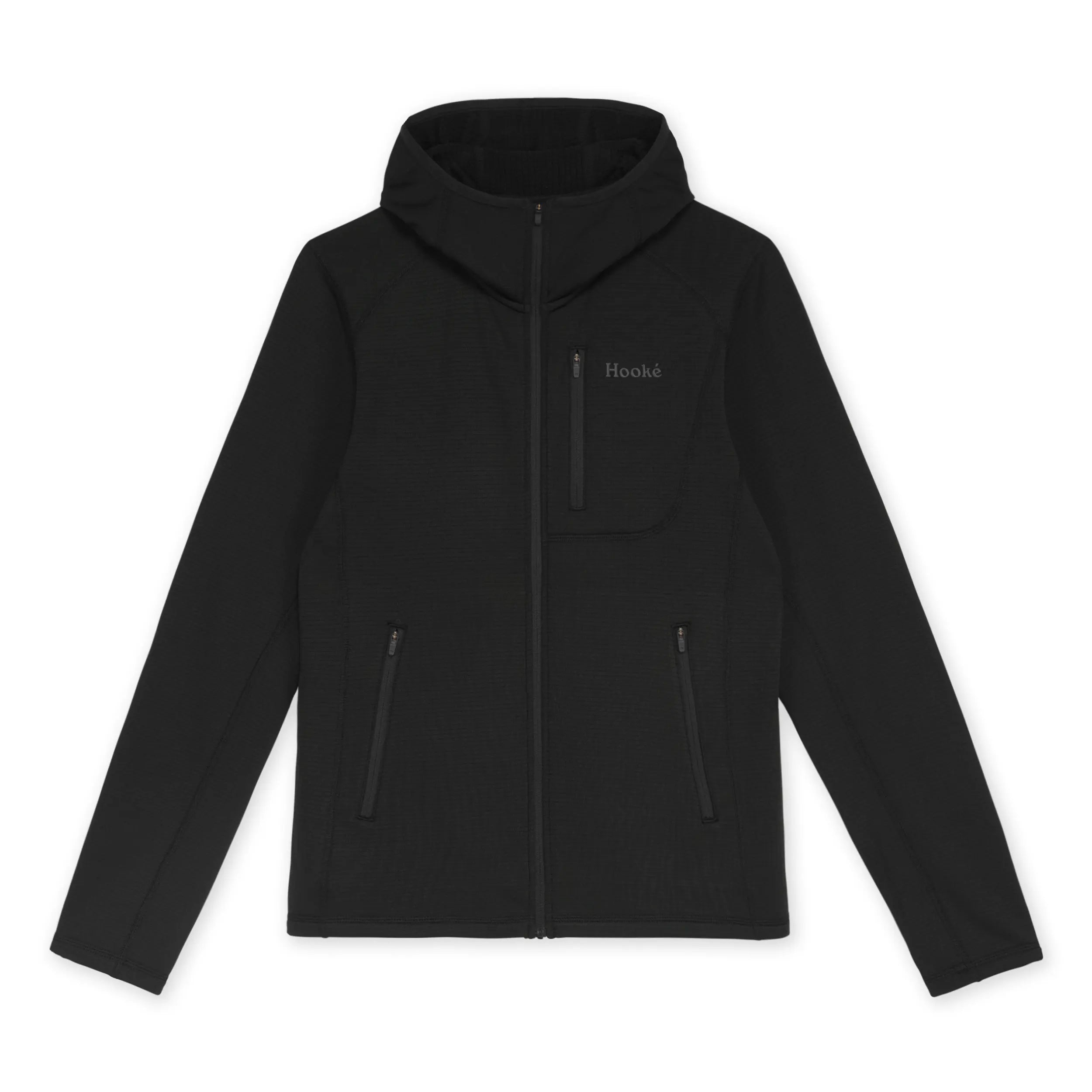 Hoodie à fermeture éclair quadrillée pour femme