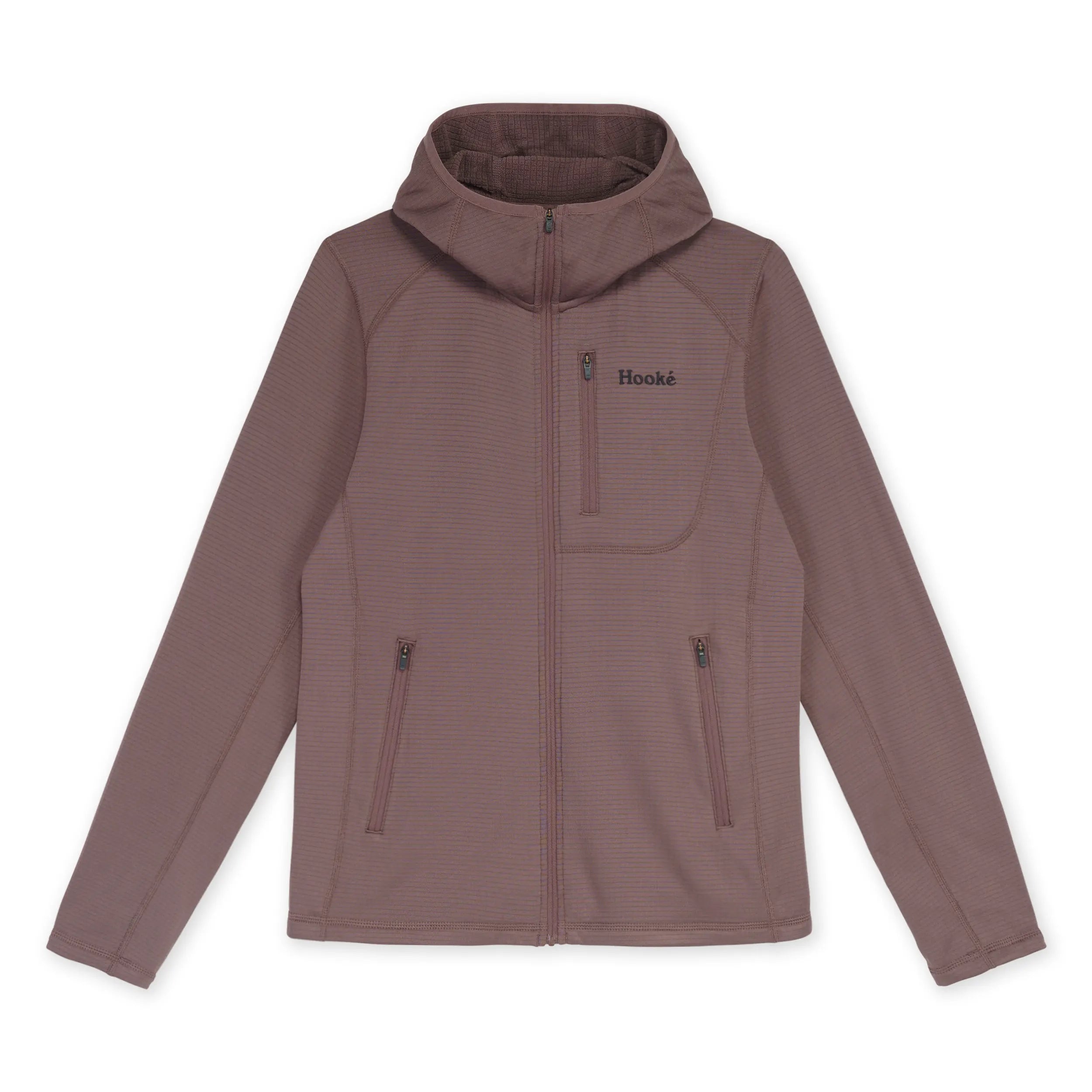 Hoodie à fermeture éclair quadrillée pour femme