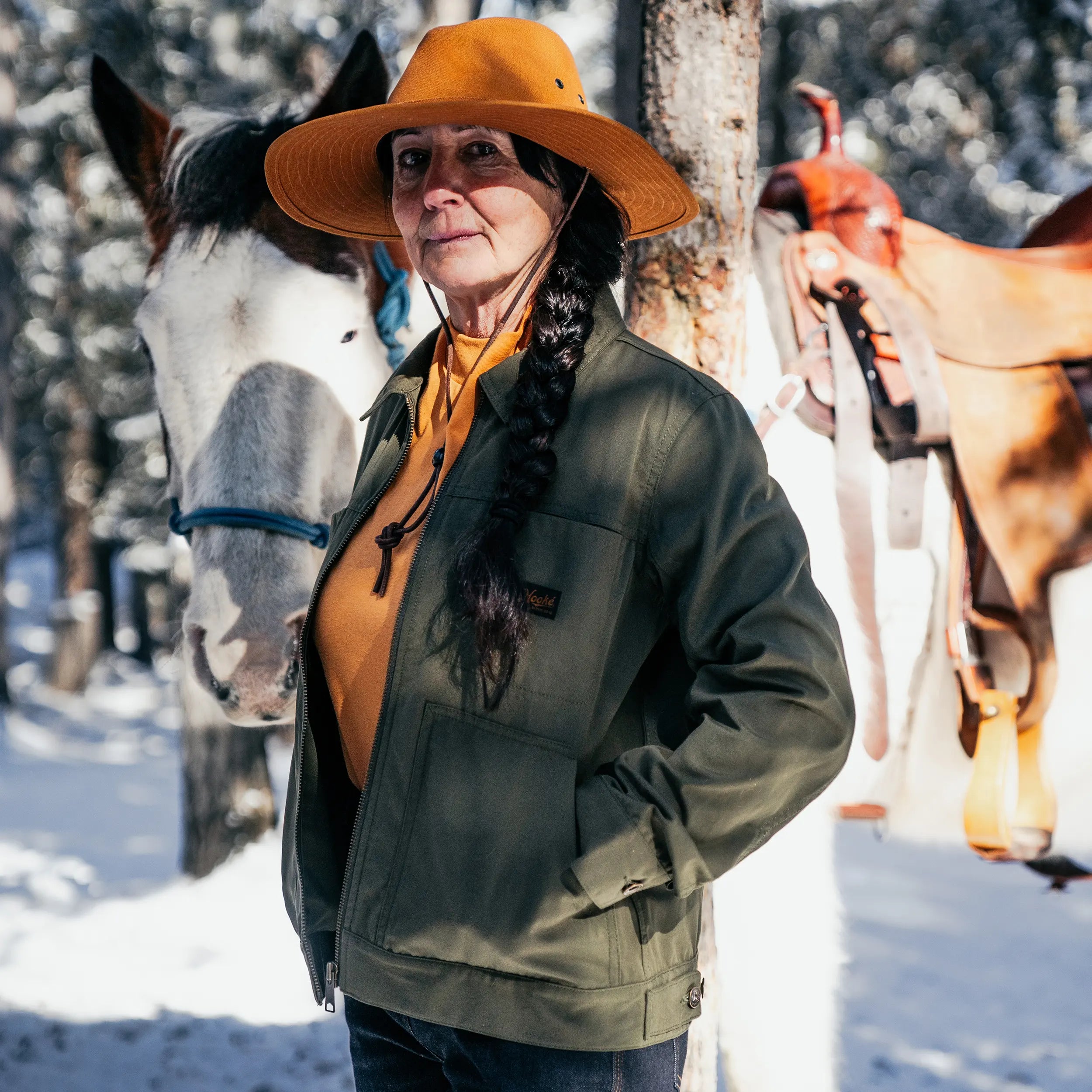 Manteau léger de travail Trucker pour femme